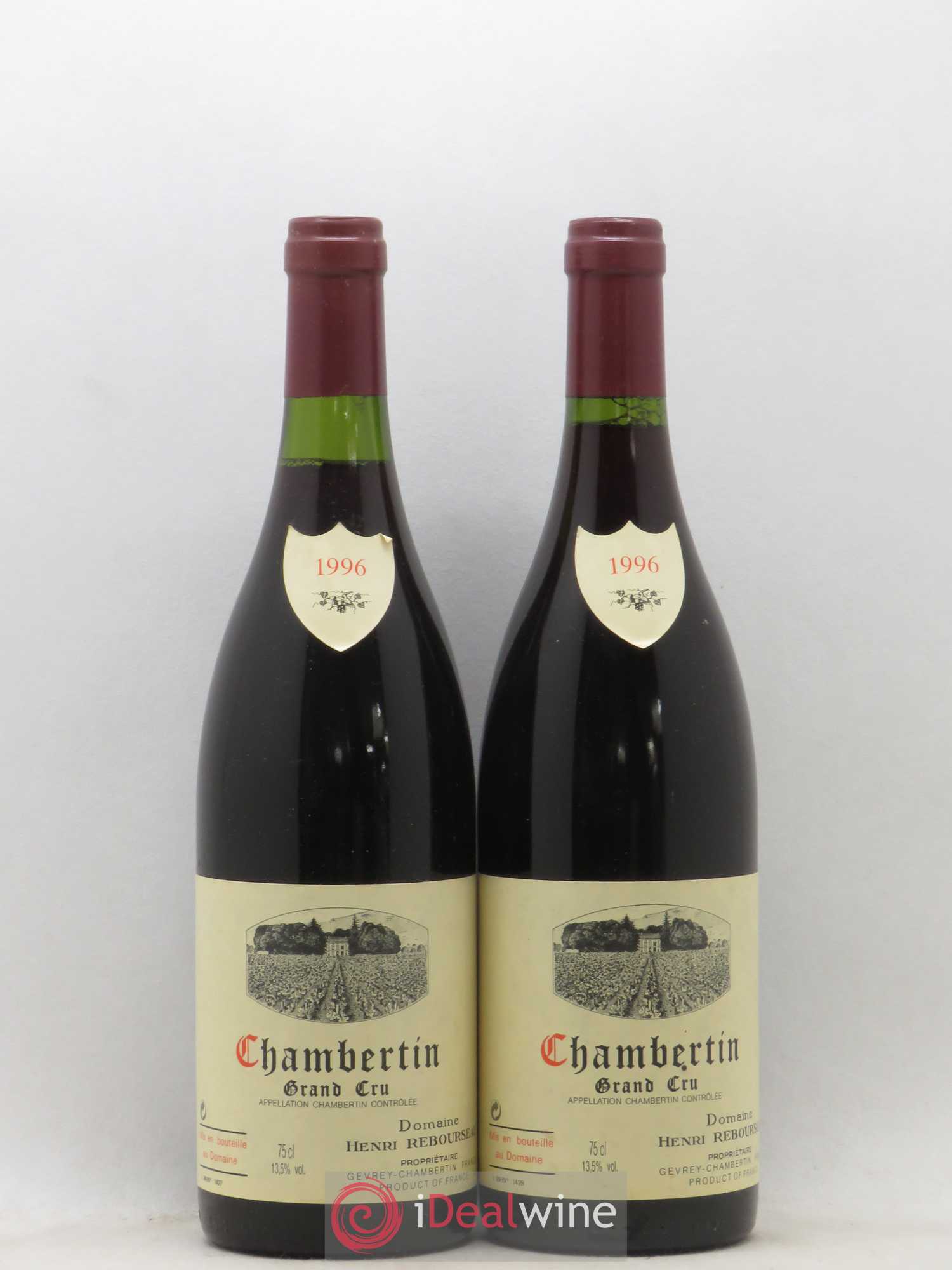 Chambertin Grand Cru Henri Rebourseau 1996 - Lot de 2 bouteilles - 0