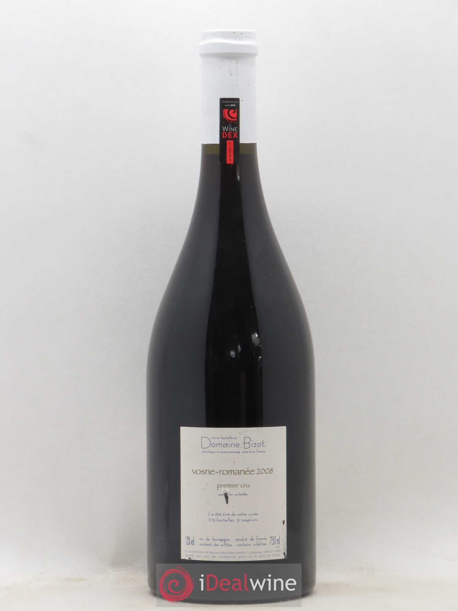 Vosne-Romanée 1er Cru Bizot (Domaine) 2008 - Lot de 1 bouteille - 1
