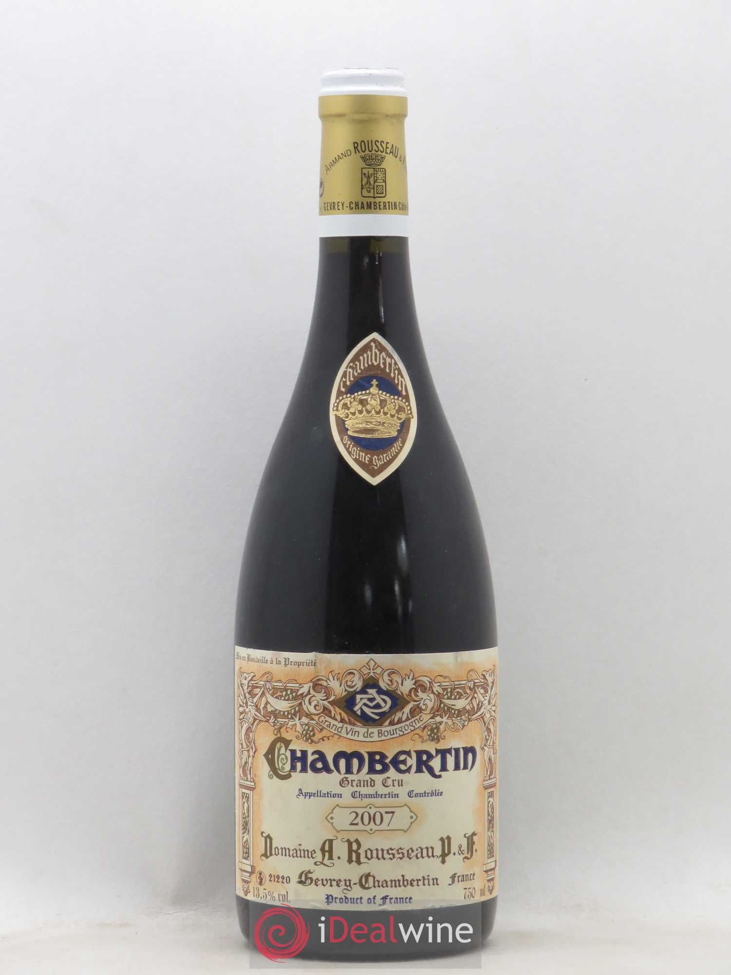 Chambertin Grand Cru Armand Rousseau (Domaine) 2007 - Lot de 1 bouteille - 0