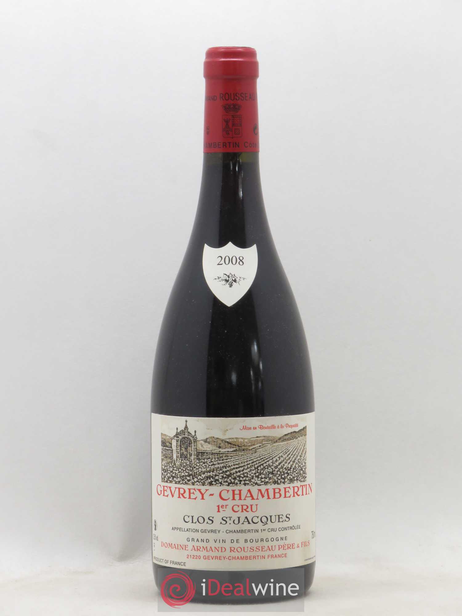 Gevrey-Chambertin 1er Cru Clos Saint-Jacques Armand Rousseau (Domaine) 2008 - Lot de 1 bouteille - 0