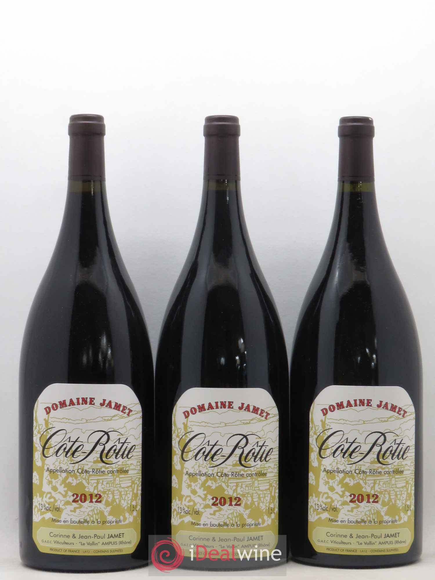 Côte-Rôtie Jamet (Domaine) 2012 - Lot de 3 magnums - 0