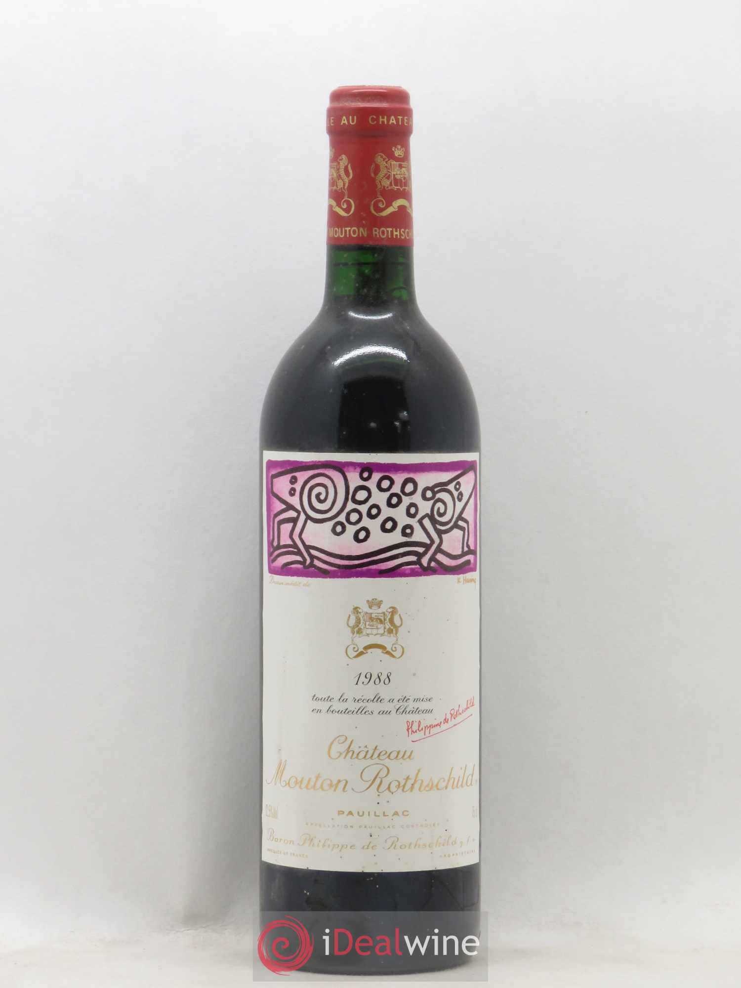 Château Mouton Rothschild 1er Grand Cru Classé 1988 - Lot de 1 bouteille - 0