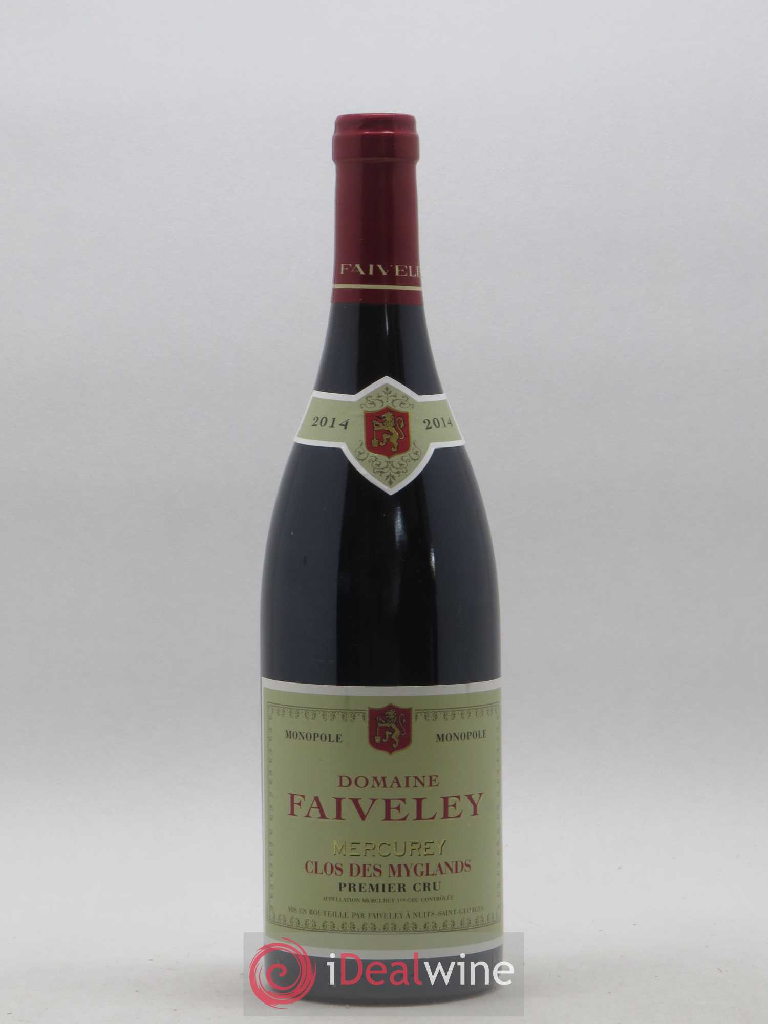 Mercurey 1er Cru Clos des Myglands Domaine de la Framboisière Faiveley 2014 - Lot de 1 bouteille - 0