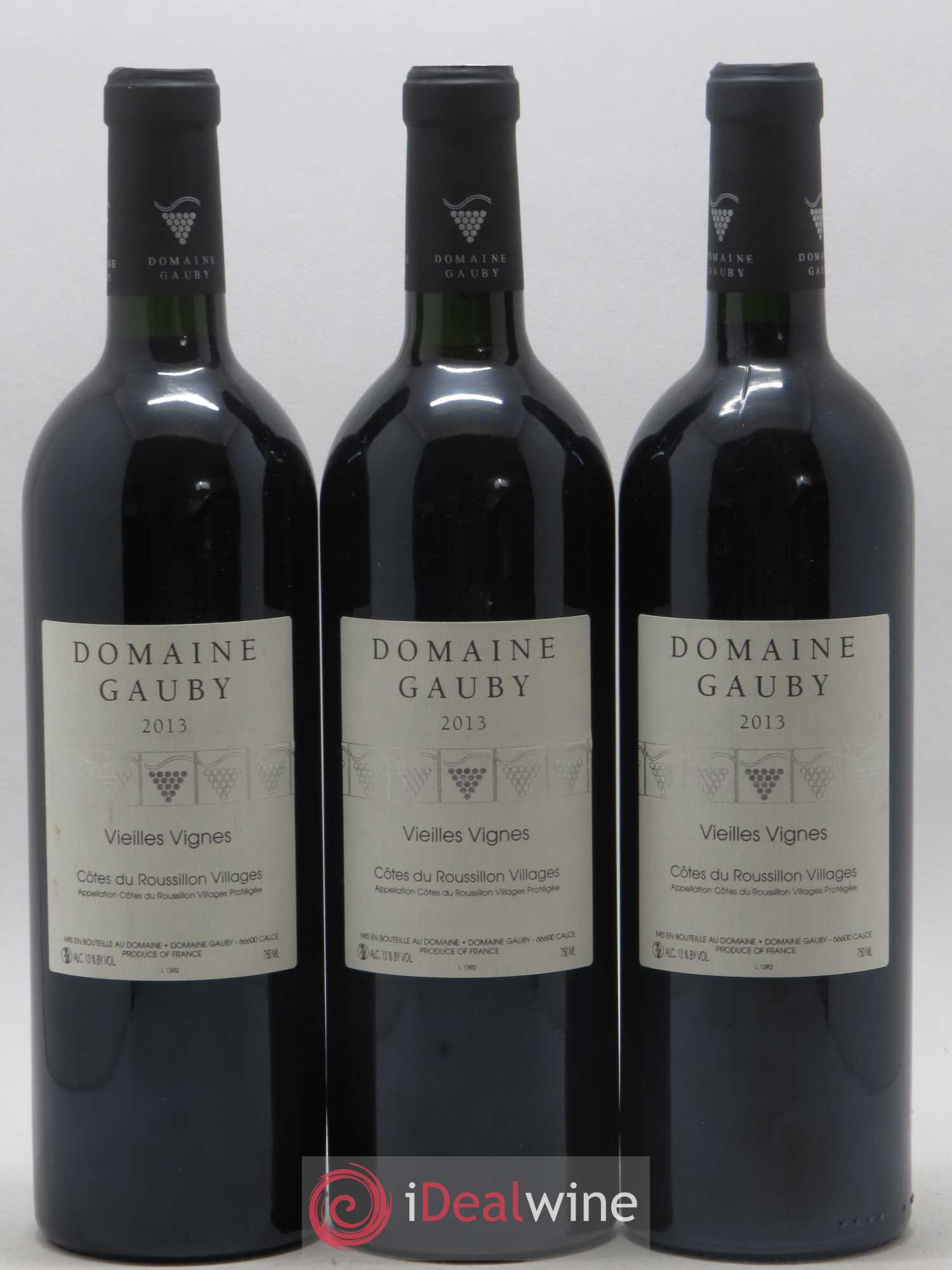 Côtes du Roussillon Villages Vieilles vignes Gauby (Domaine) 2013 - Lot de 3 bouteilles - 0