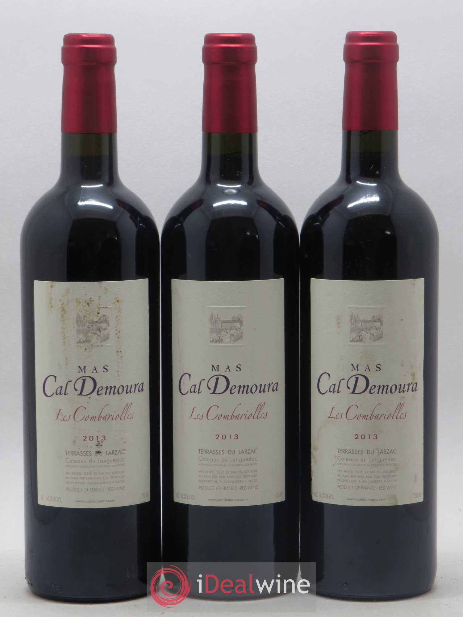 Terrasses du Larzac Les Combariolles Mas Cal Demoura 2013 - Lot de 3 bouteilles - 0