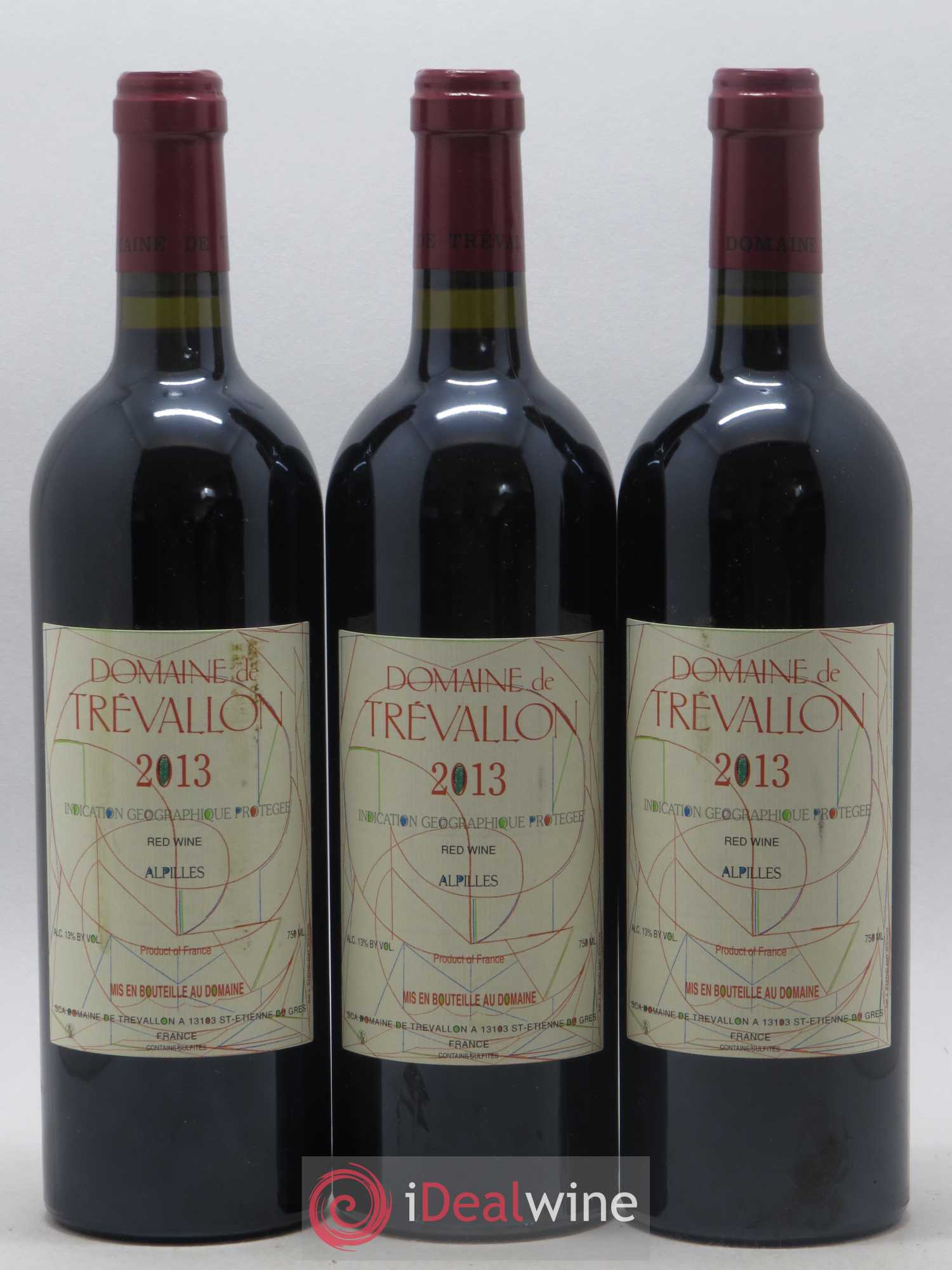 Alpilles Trévallon (Domaine de) Eloi Dürrbach 2013 - Lot de 3 bouteilles - 0