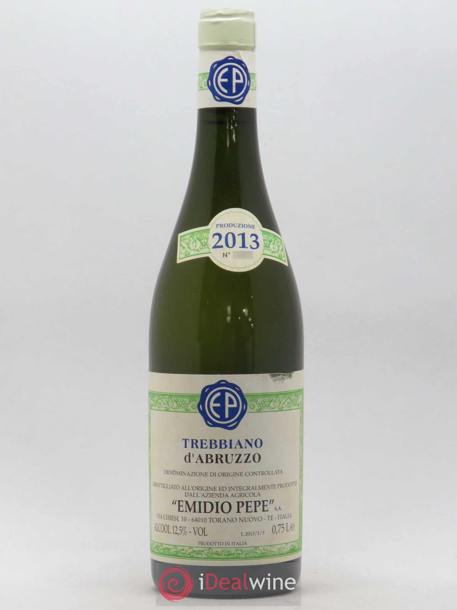 Trebbiano d'Abruzzo DOC Vecchie Viti Emidio Pepe 2013 - Lot de 1 bouteille - 0
