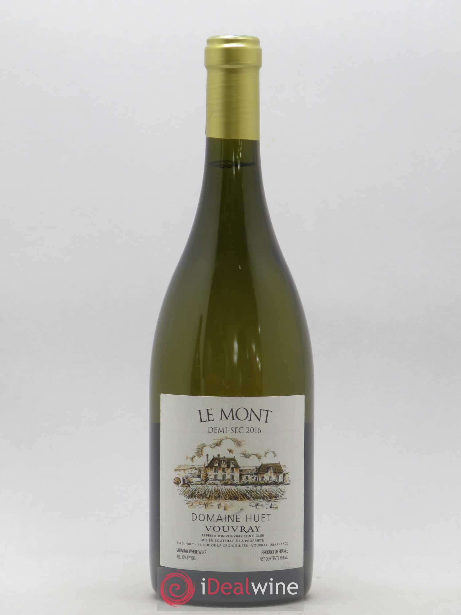 Vouvray Le Mont Demi-Sec Domaine Huet 2016 - Lot de 1 bouteille - 0