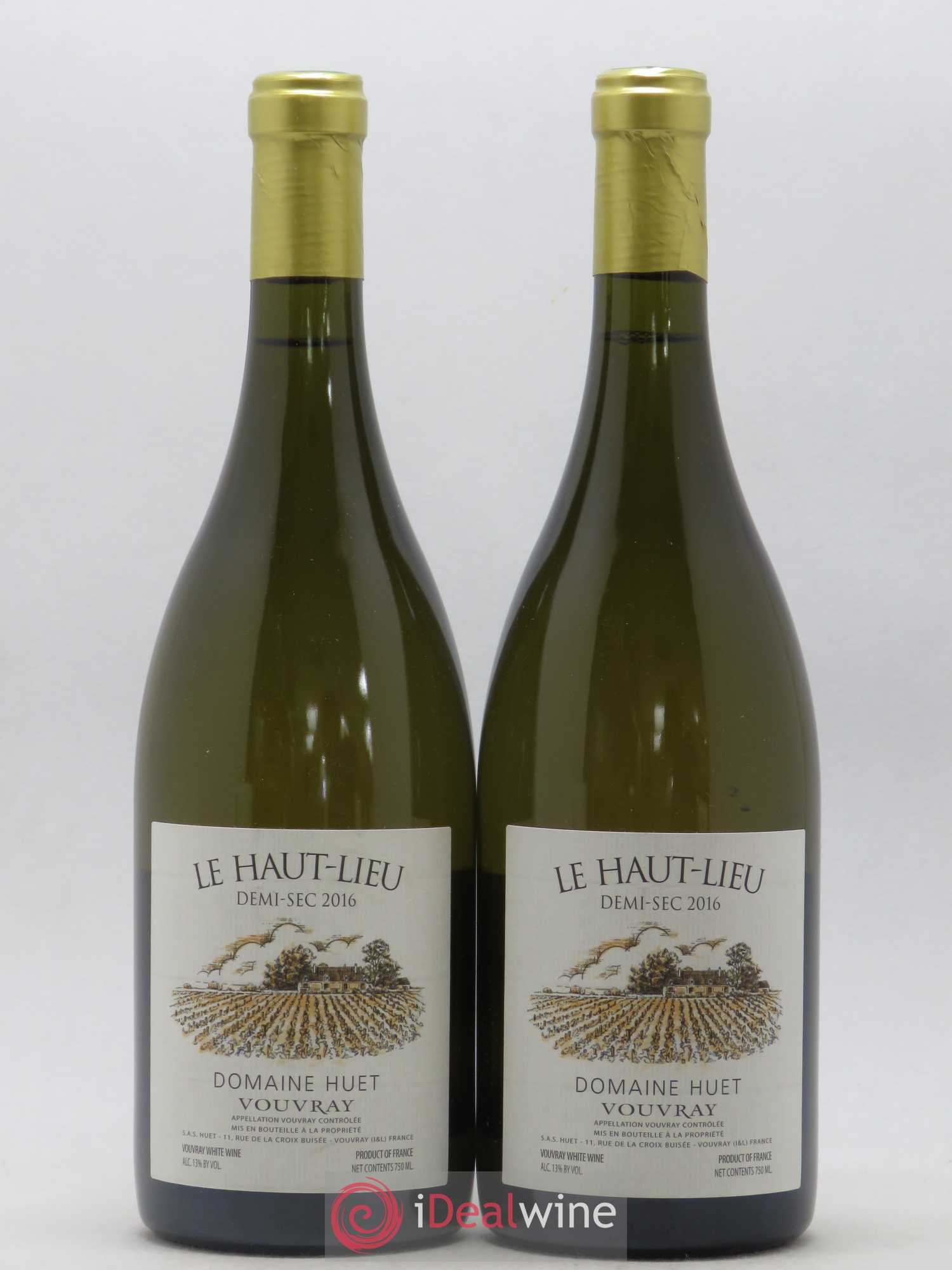Vouvray Le Haut-Lieu Demi-Sec Domaine Huet 2016 - Lot de 2 bouteilles - 0