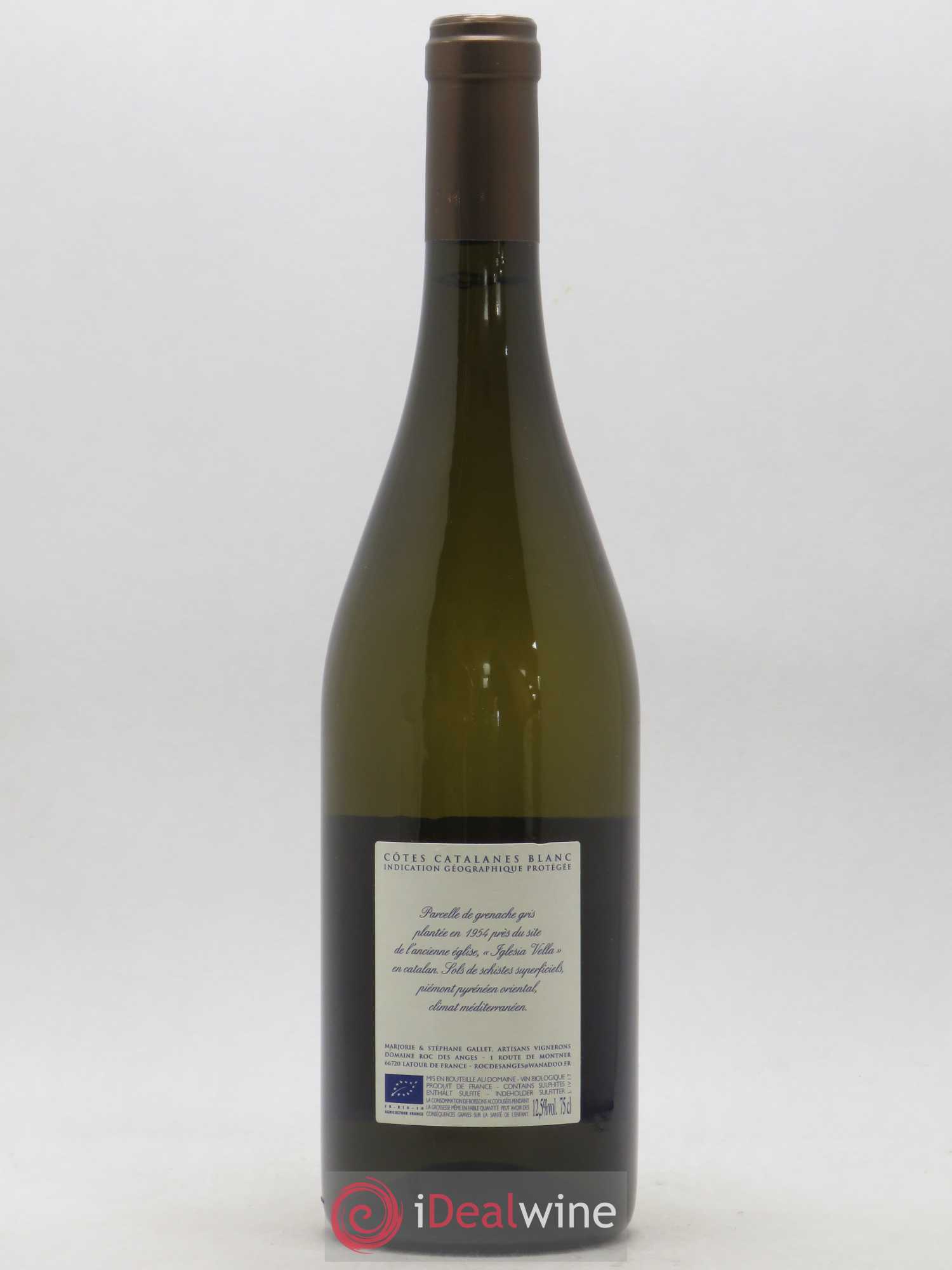 Côtes Catalanes Roc des Anges Iglesia Vella Marjorie et Stéphane Gallet 2017 - Lot de 1 bouteille - 1