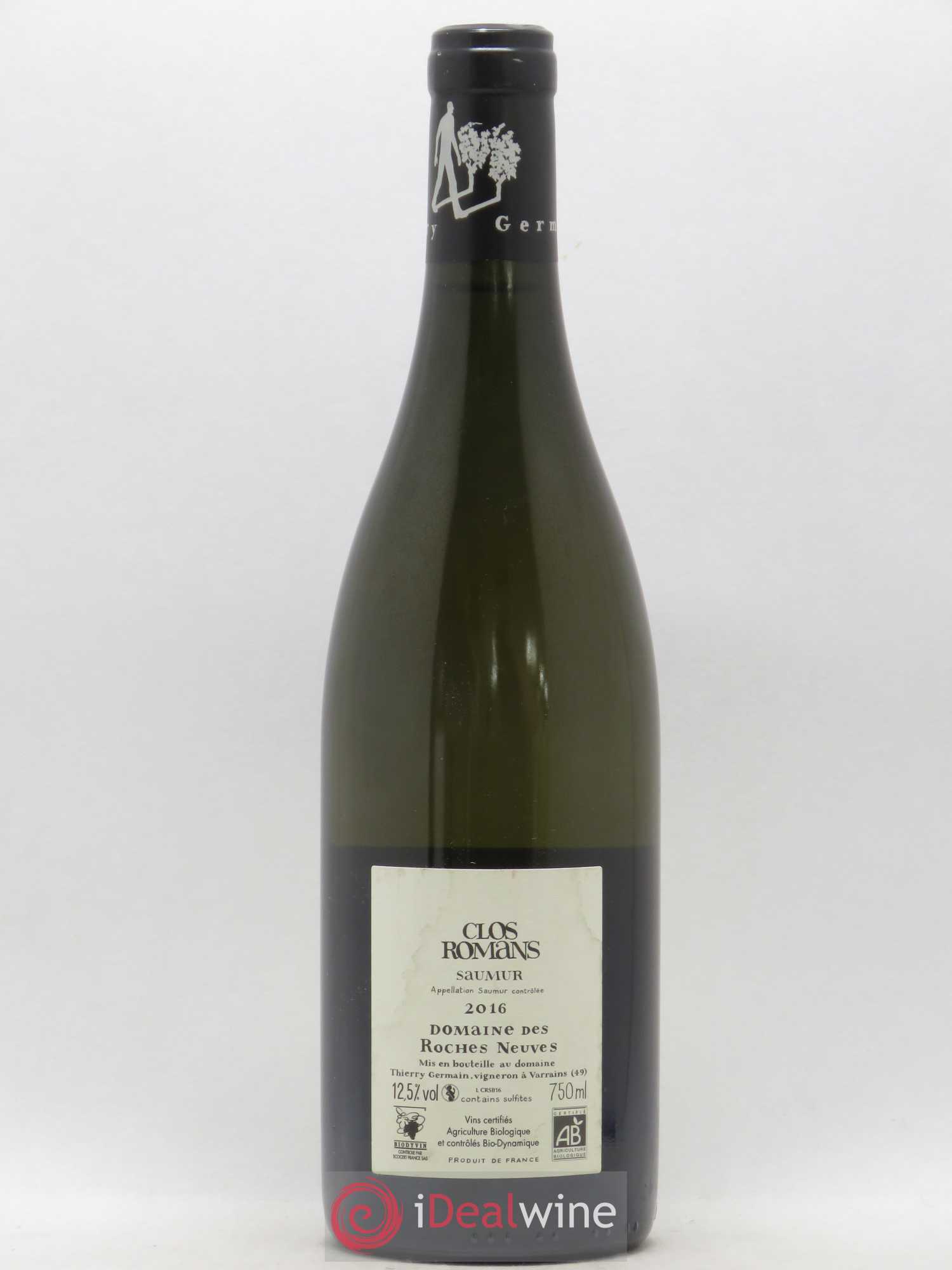 Saumur Clos Romans Domaine des Roches Neuves - Thierry Germain 2016 - Lot de 1 bouteille - 1