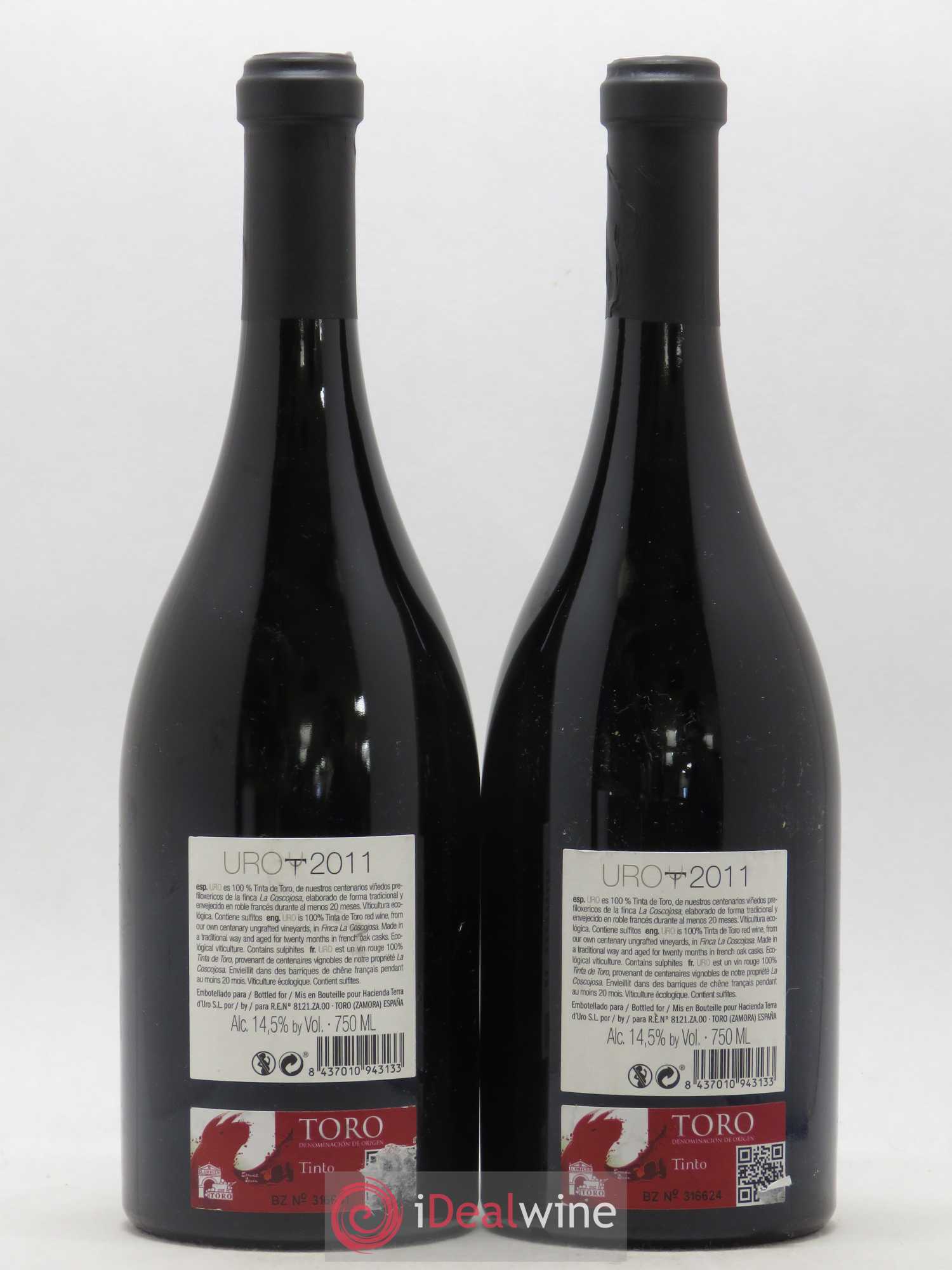 Toro Cuvée Uro Hacienda Terra d'Uro 2011 - Lot de 2 bouteilles - 1
