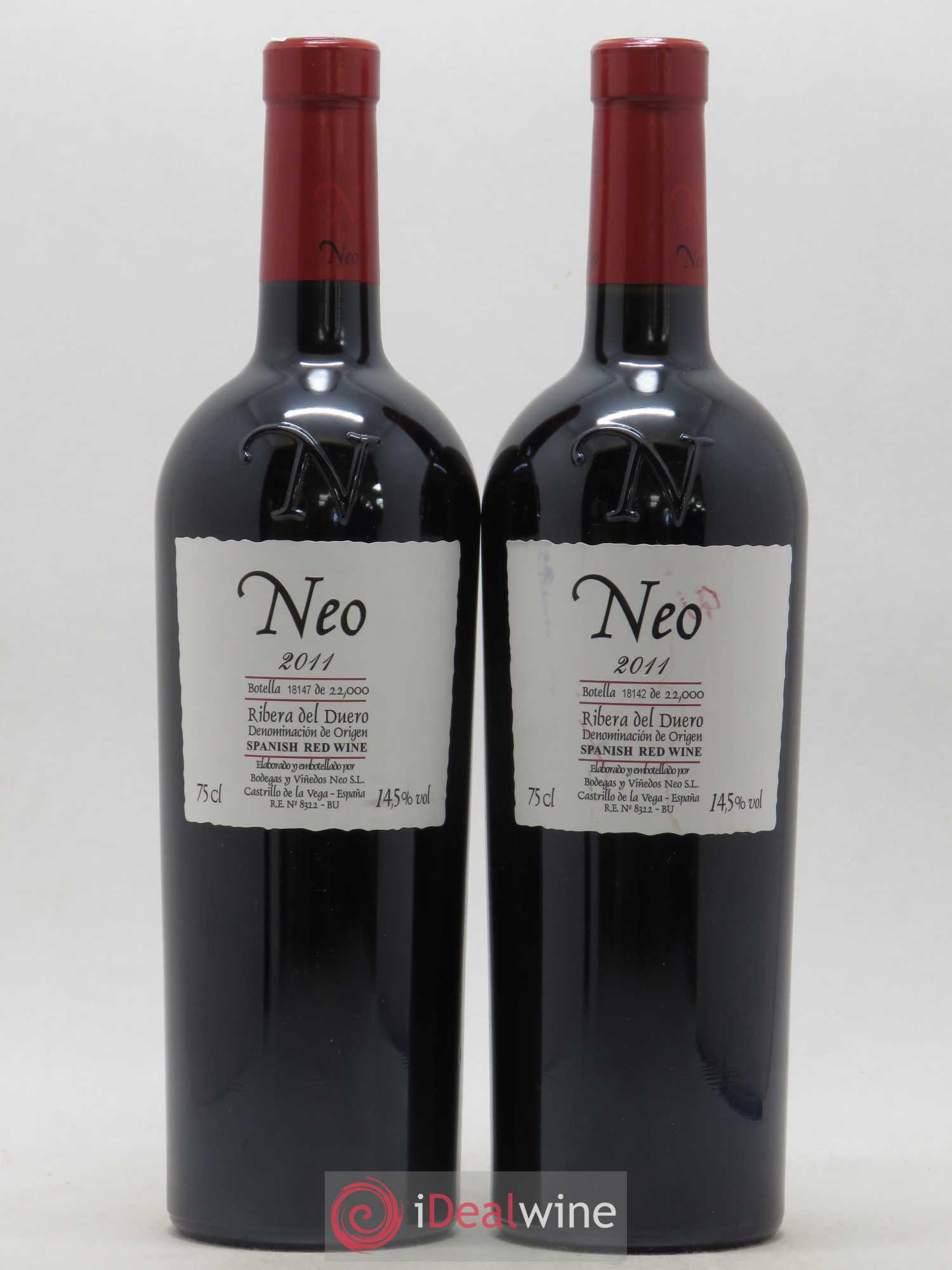 Ribera Del Duero DO Crianza Neo 2011 - Lot of 2 bottles - 0