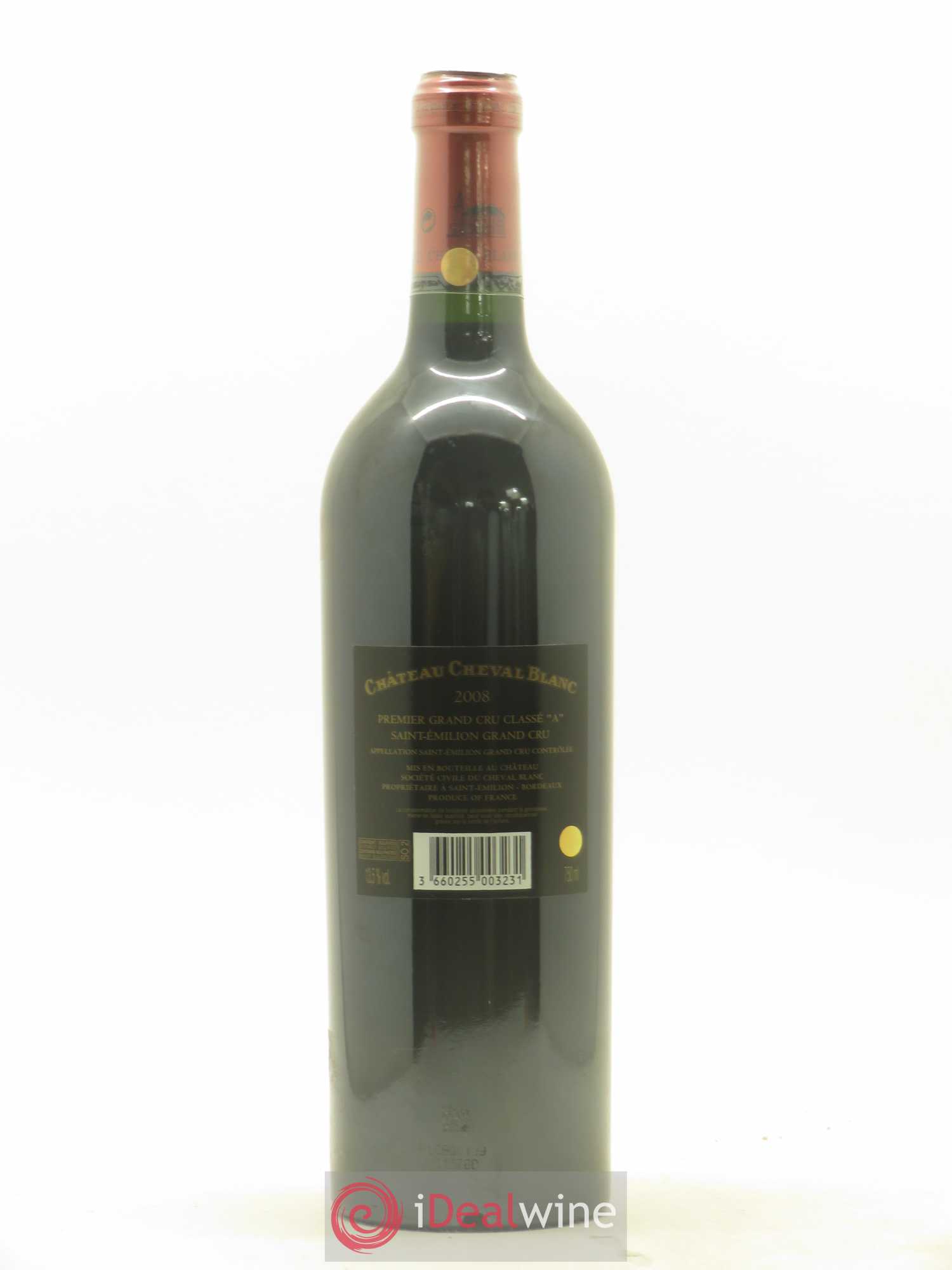 Château Cheval Blanc 1er Grand Cru Classé A 2008 - Lot de 1 bouteille - 1
