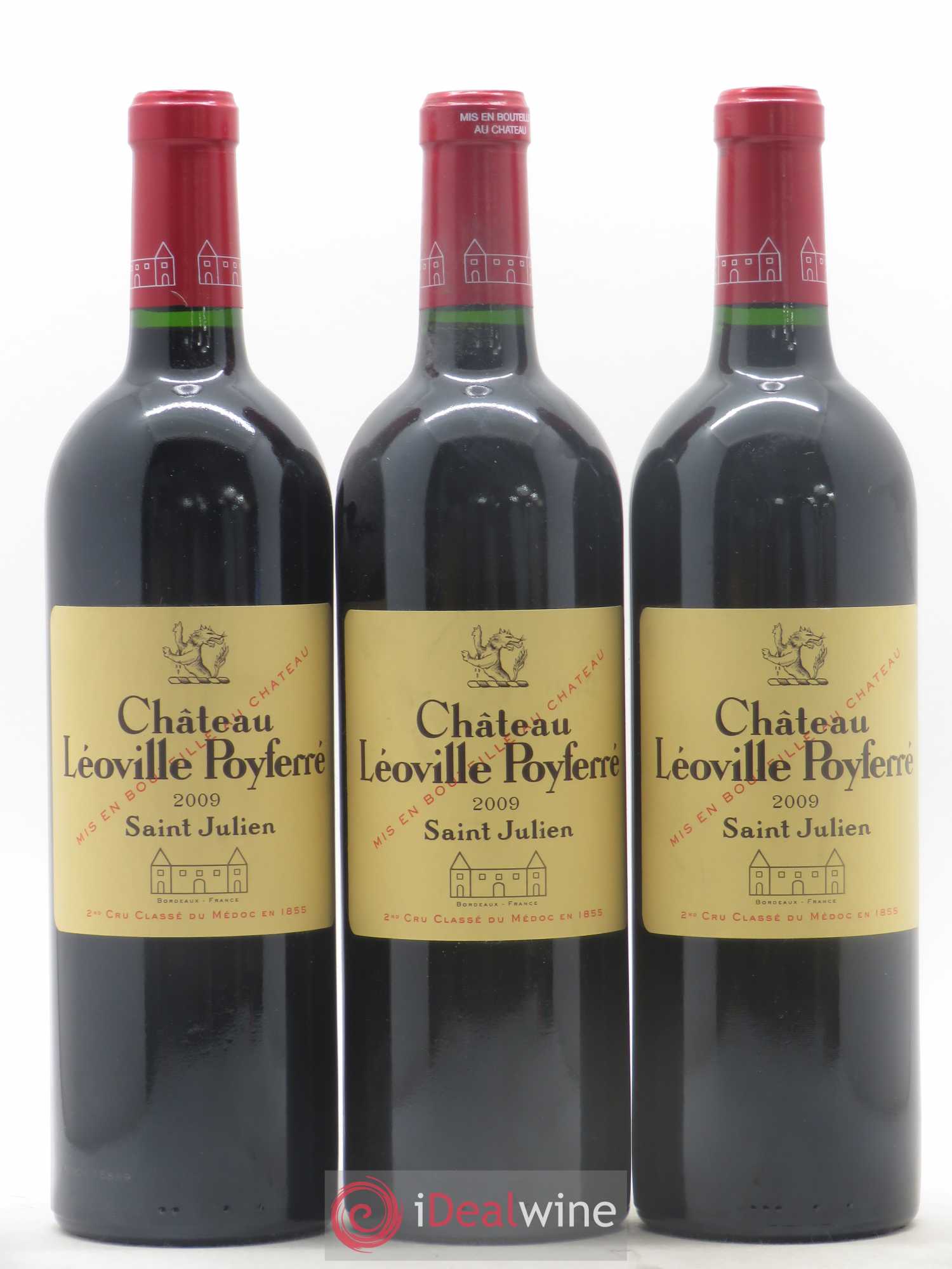Château Léoville Poyferré 2ème Grand Cru Classé 2009 - Lot de 3 bouteilles - 0