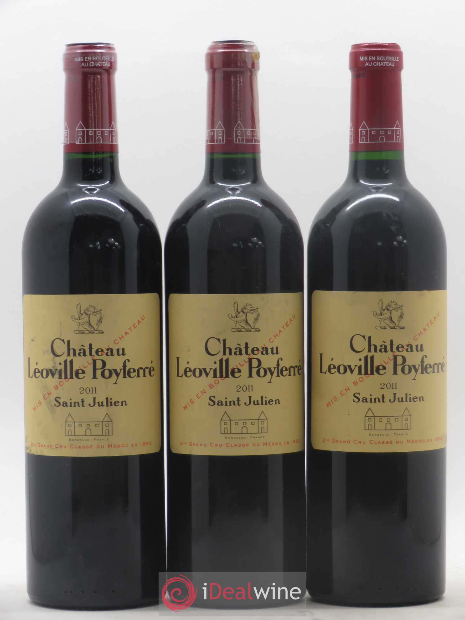 Château Léoville Poyferré 2ème Grand Cru Classé 2011 - Lot de 3 bouteilles - 0