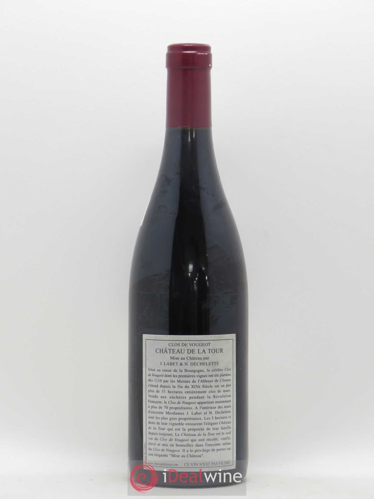 Clos de Vougeot Grand Cru Vieilles Vignes Château de La Tour 2005 - Lot de 1 bouteille - 1