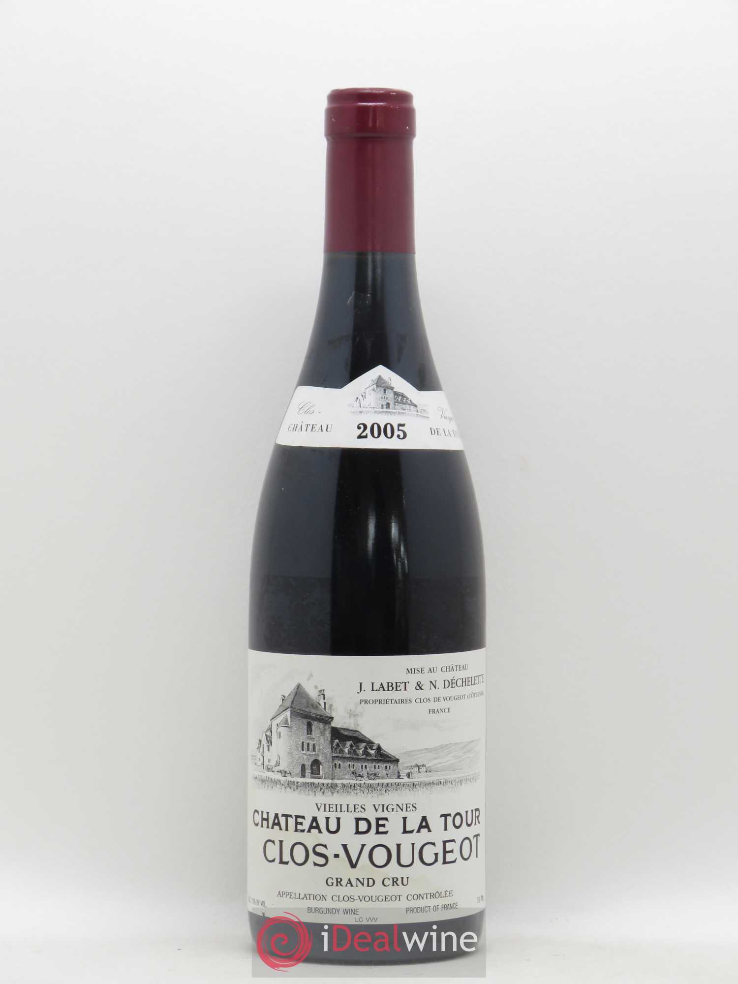 Clos de Vougeot Grand Cru Vieilles Vignes Château de La Tour 2005 - Lot de 1 bouteille - 0