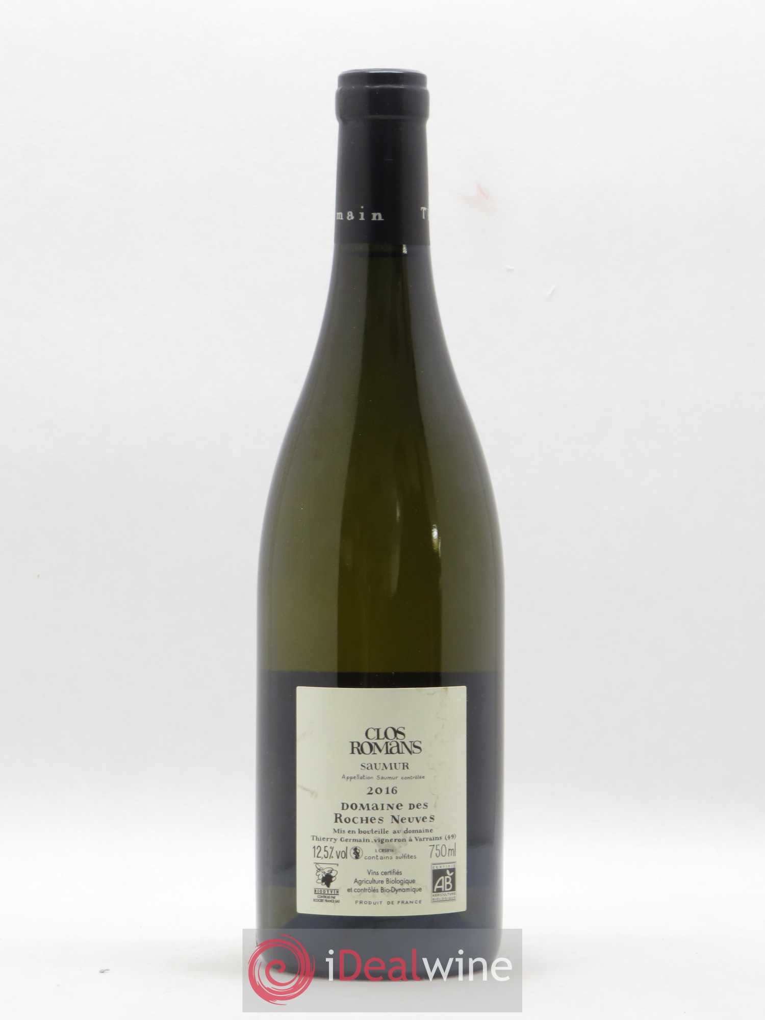 Saumur Clos Romans Domaine des Roches Neuves - Thierry Germain 2016 - Posten von 1 Flasche - 1