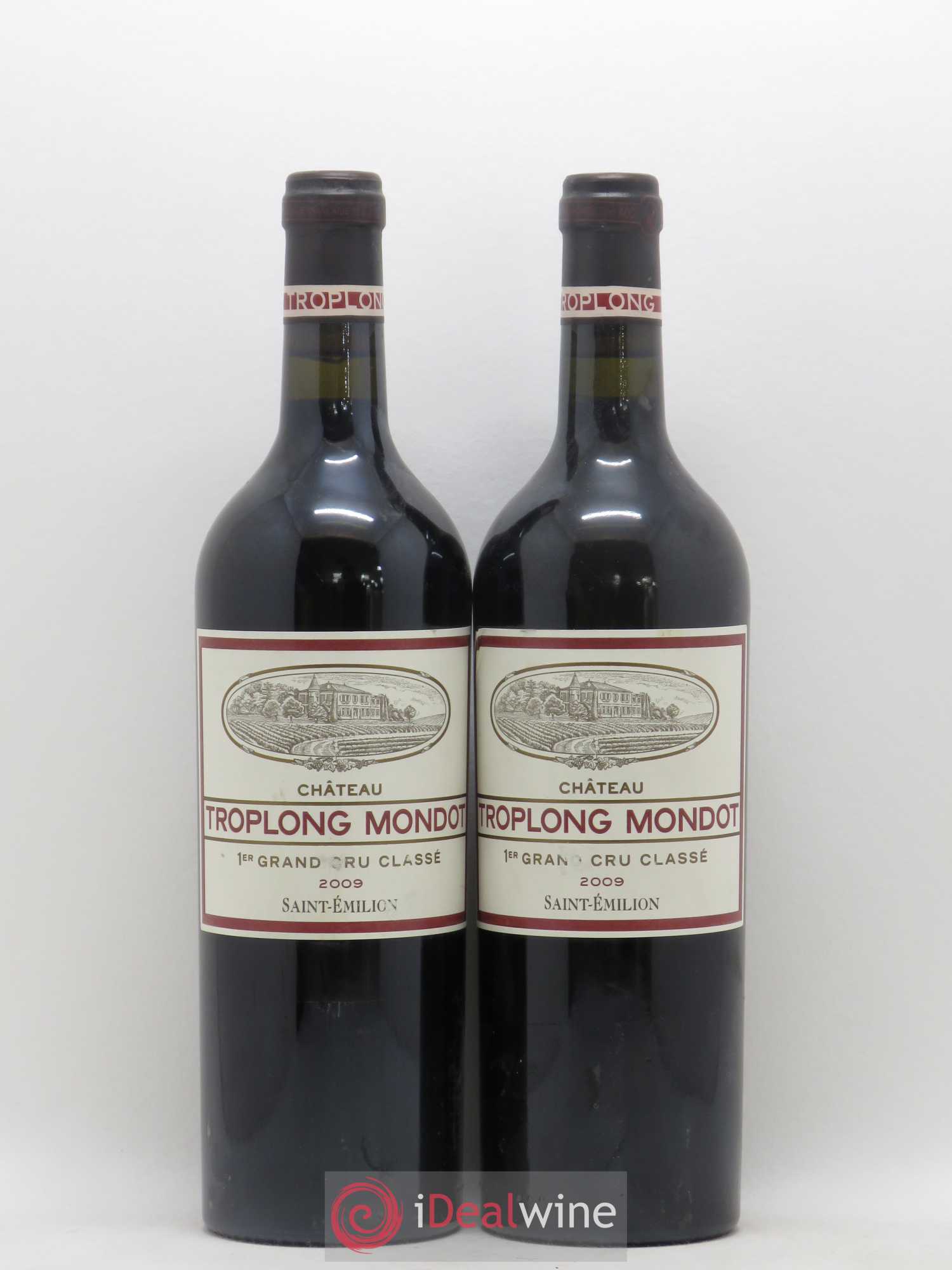 Château Troplong Mondot 1er Grand Cru Classé B 2009 - Lot de 2 bouteilles - 0