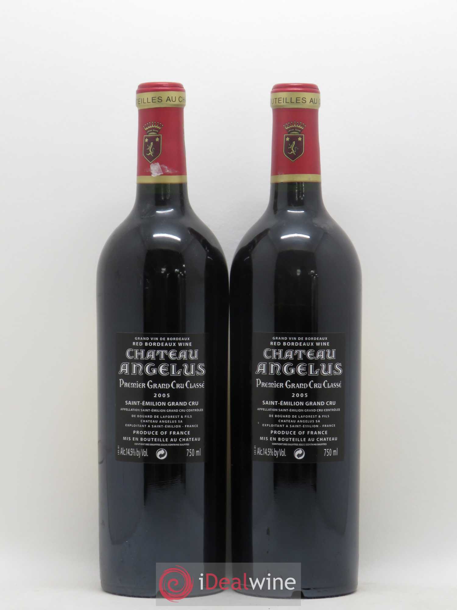 Château Angélus 1er Grand Cru Classé A 2005 - Lot de 2 bouteilles - 1