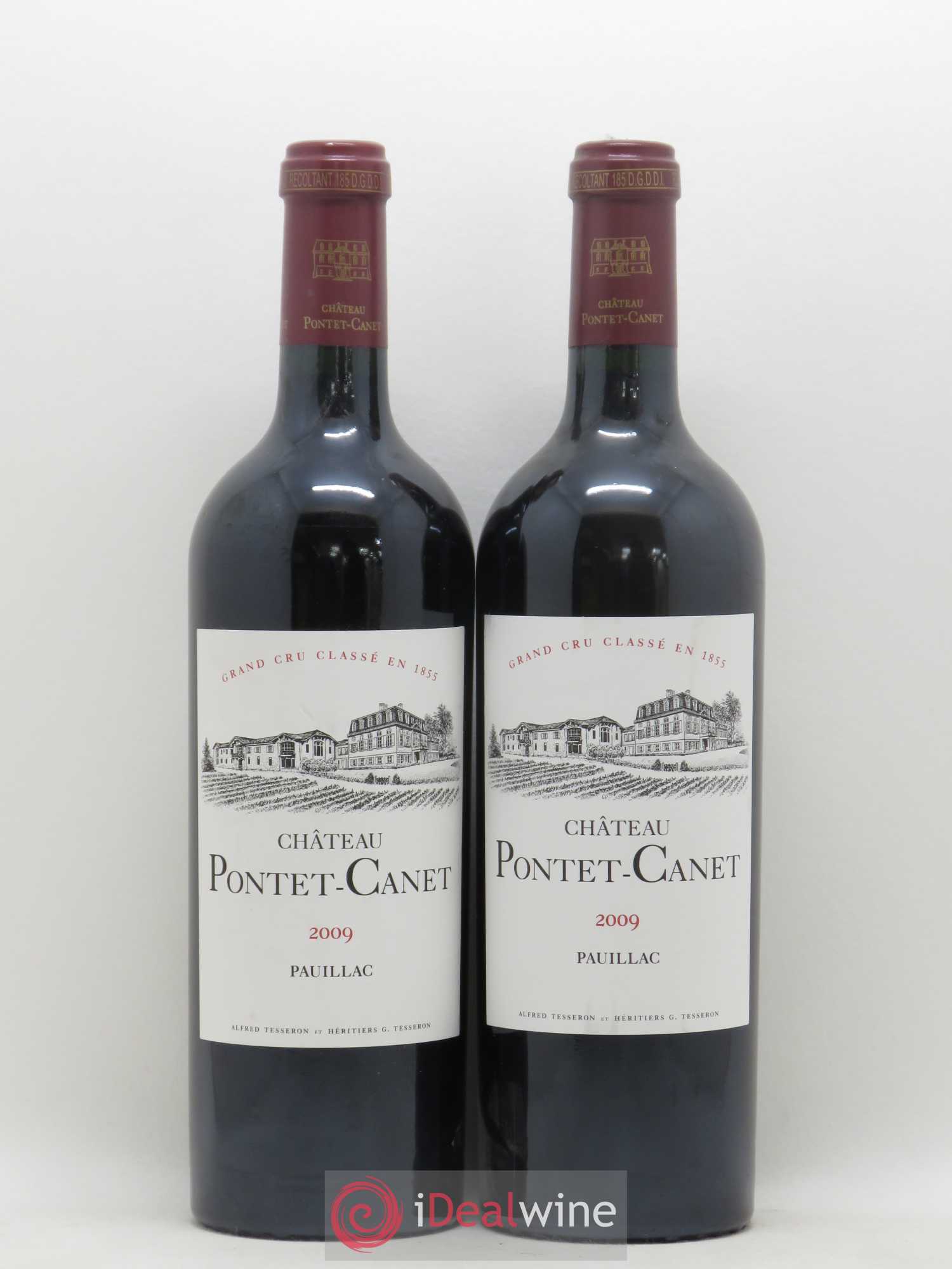 Château Pontet Canet 5ème Grand Cru Classé 2009 - Lot de 2 bouteilles - 0