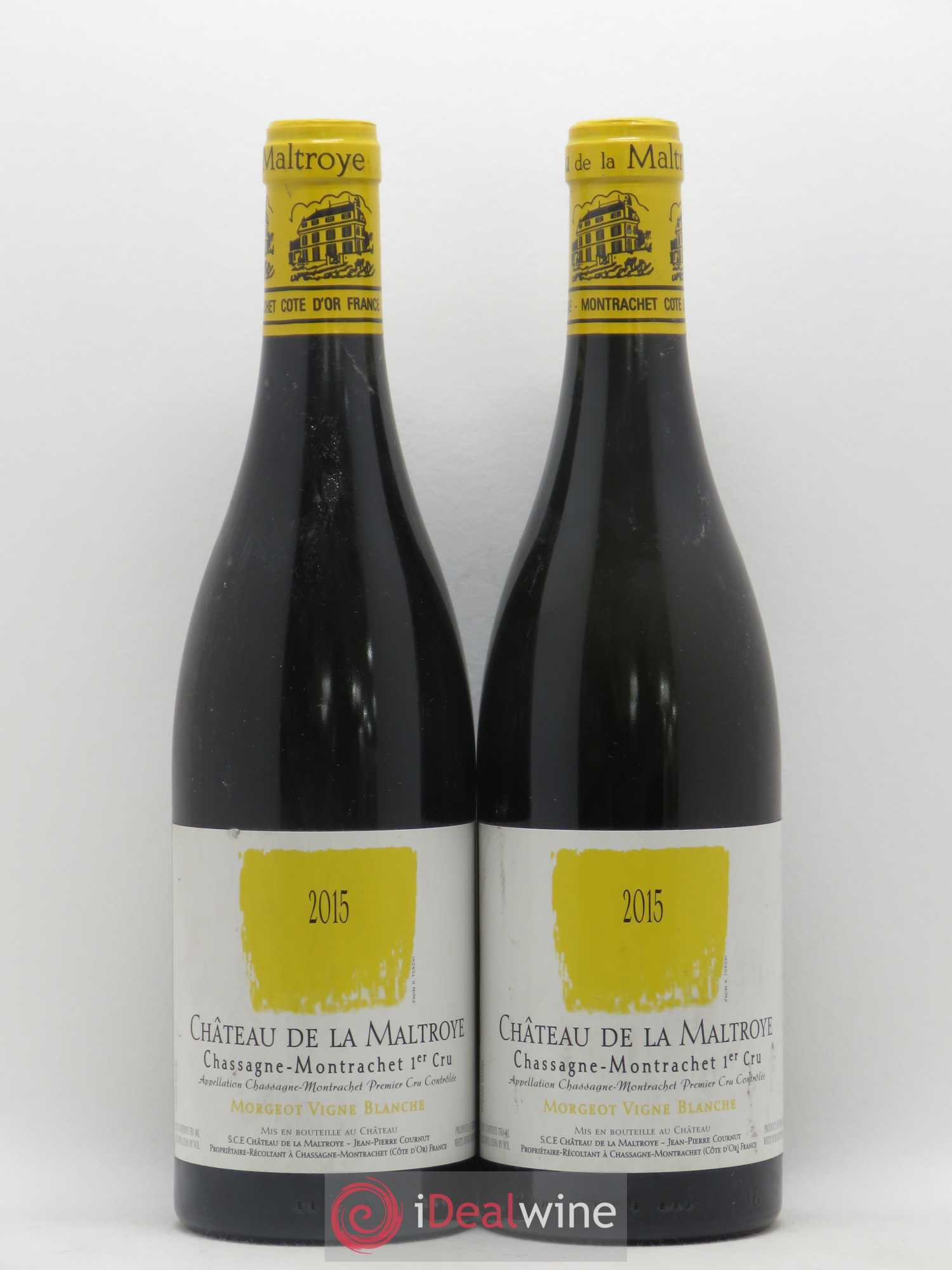 Chassagne-Montrachet 1er Cru Morgeot Vigne Blanche Château de la Maltroye 2015 - Lot de 2 bouteilles - 0