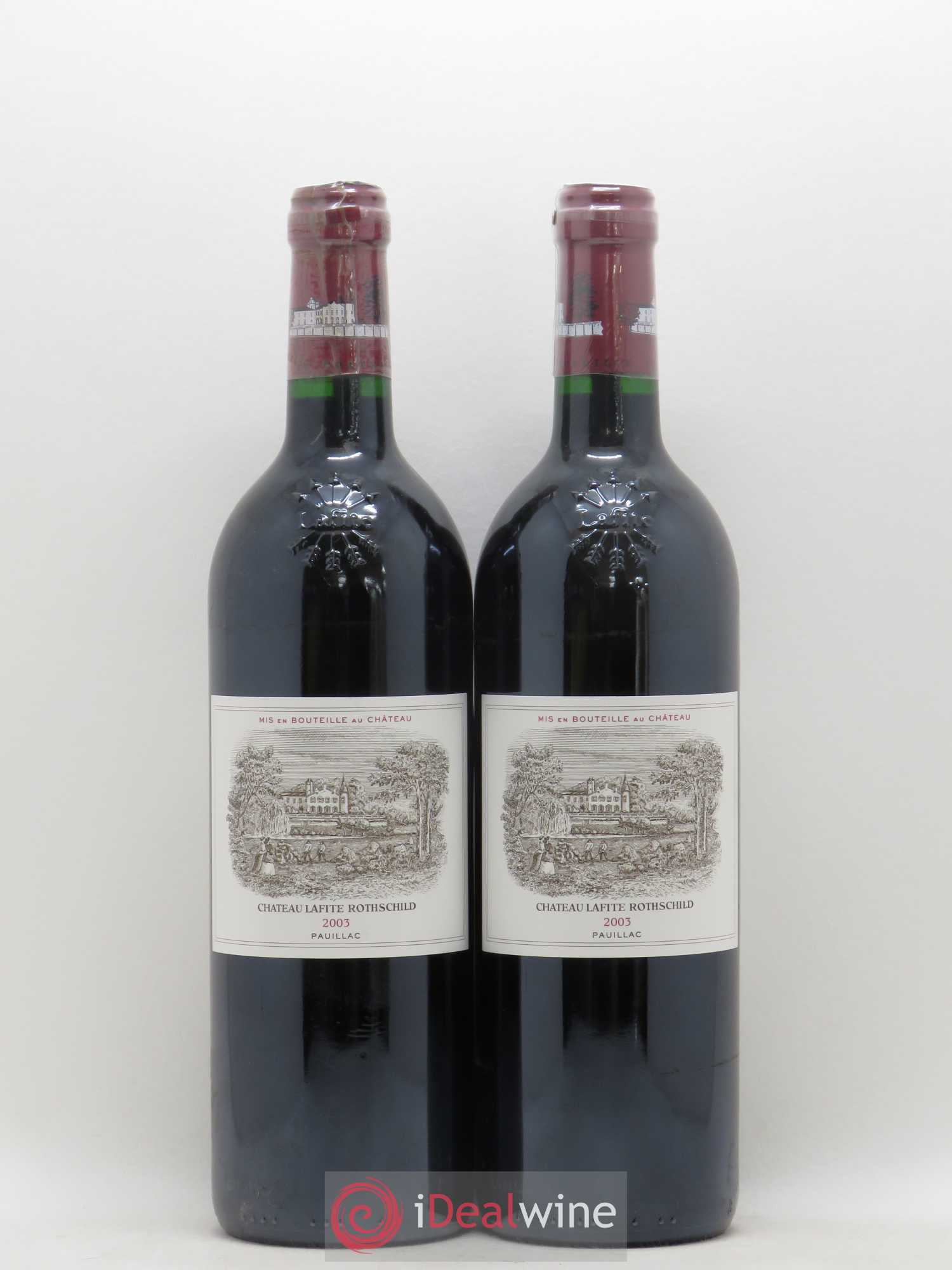 Château Lafite Rothschild 1er Grand Cru Classé 2003 - Lot de 2 bouteilles - 0