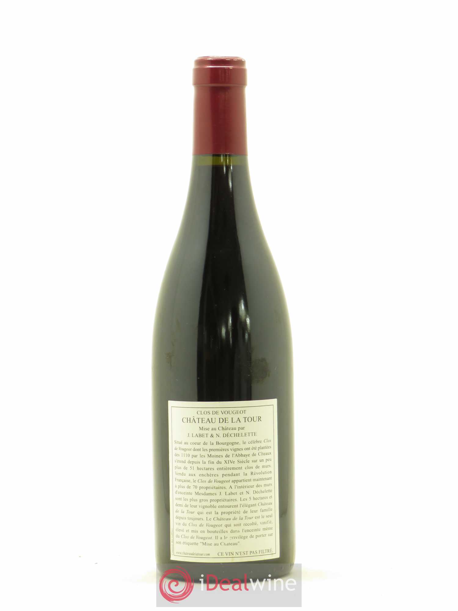 Clos de Vougeot Grand Cru Vieilles Vignes Château de La Tour 2005 - Lot de 1 bouteille - 1