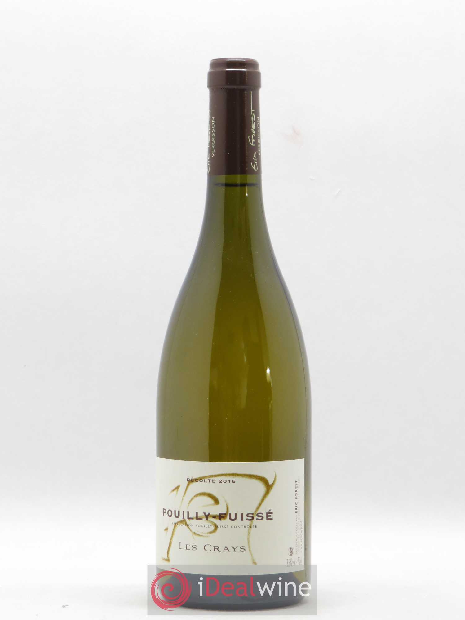 Pouilly-Fuissé Les Crays Eric Forest 2016 - Lot de 1 bouteille - 0