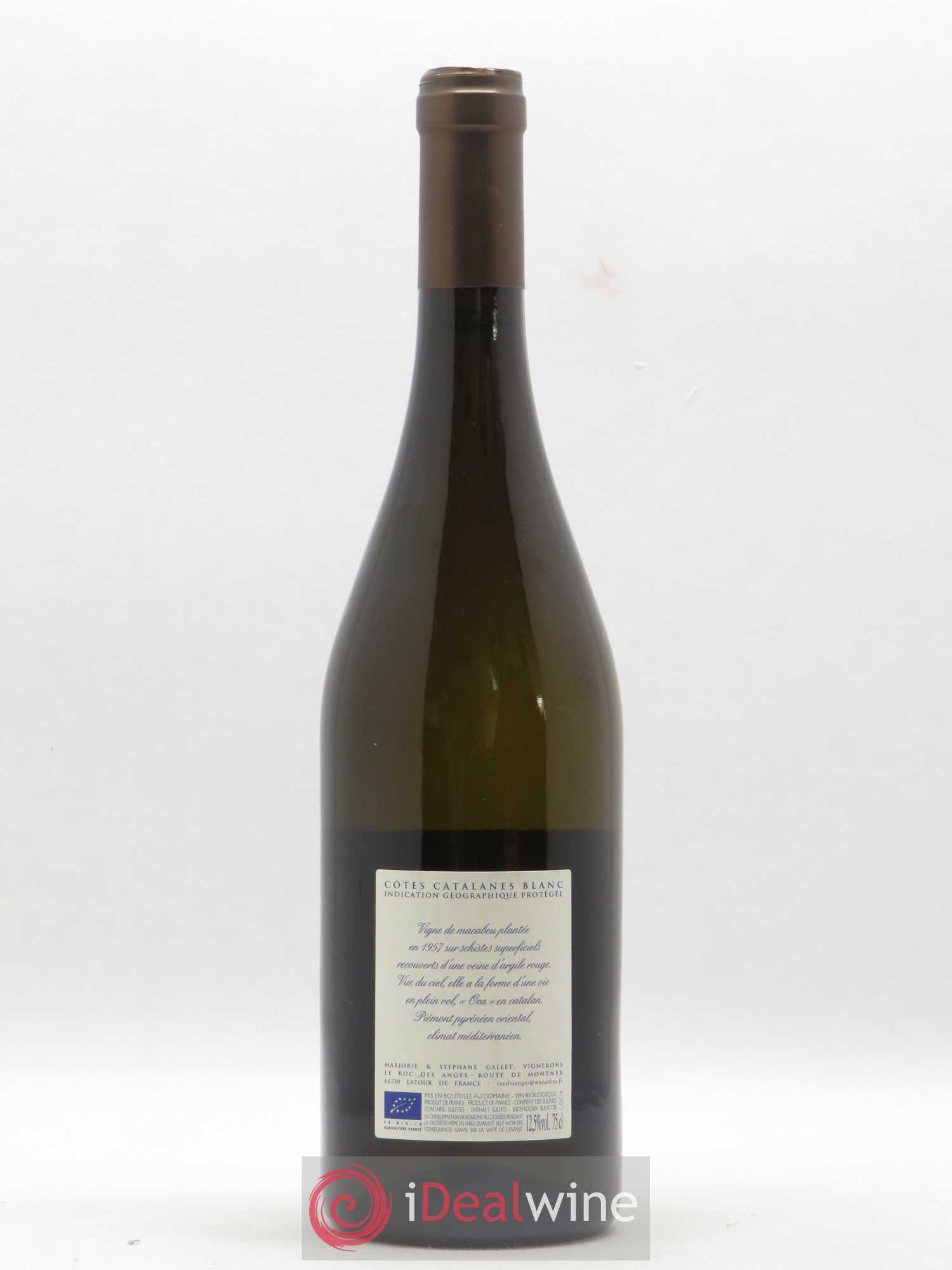Côtes Catalanes Roc des Anges L'Oca Marjorie et Stéphane Gallet (sans prix de réserve) 2016 - Lot de 1 bouteille - 1