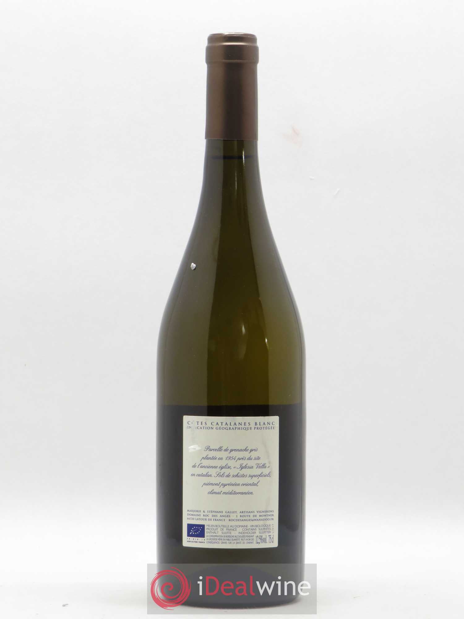 Côtes Catalanes Roc des Anges Iglesia Vella Marjorie et Stéphane Gallet  (sans prix de réserve) 2017 - Lot de 1 bouteille - 1