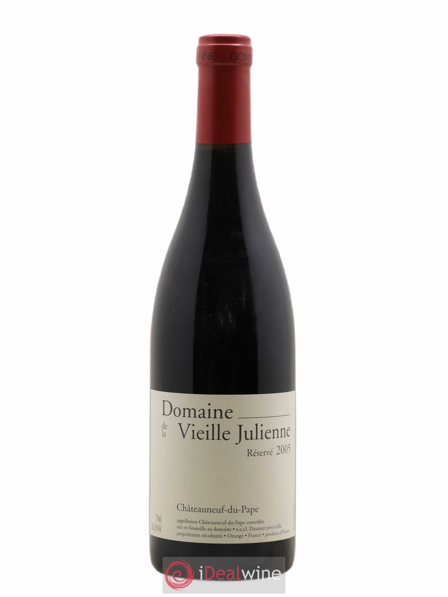 Châteauneuf-du-Pape Vieille Julienne (Domaine de la) Réservé Jean-Paul Daumen 2005 - Lot de 1 bouteille - 0