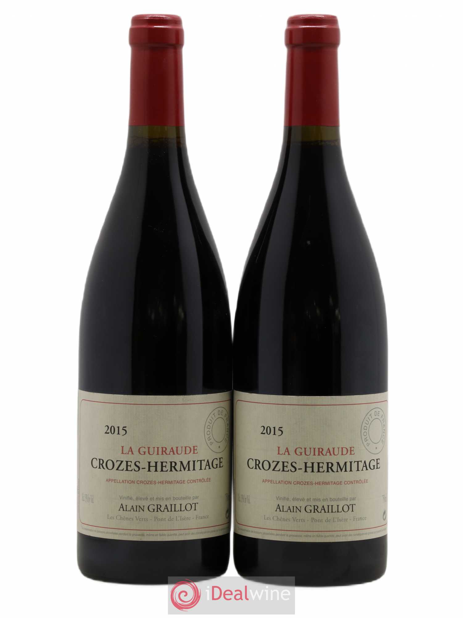 Crozes-Hermitage La Guiraude Domaine Graillot 2015 - Lot de 2 bouteilles - 0