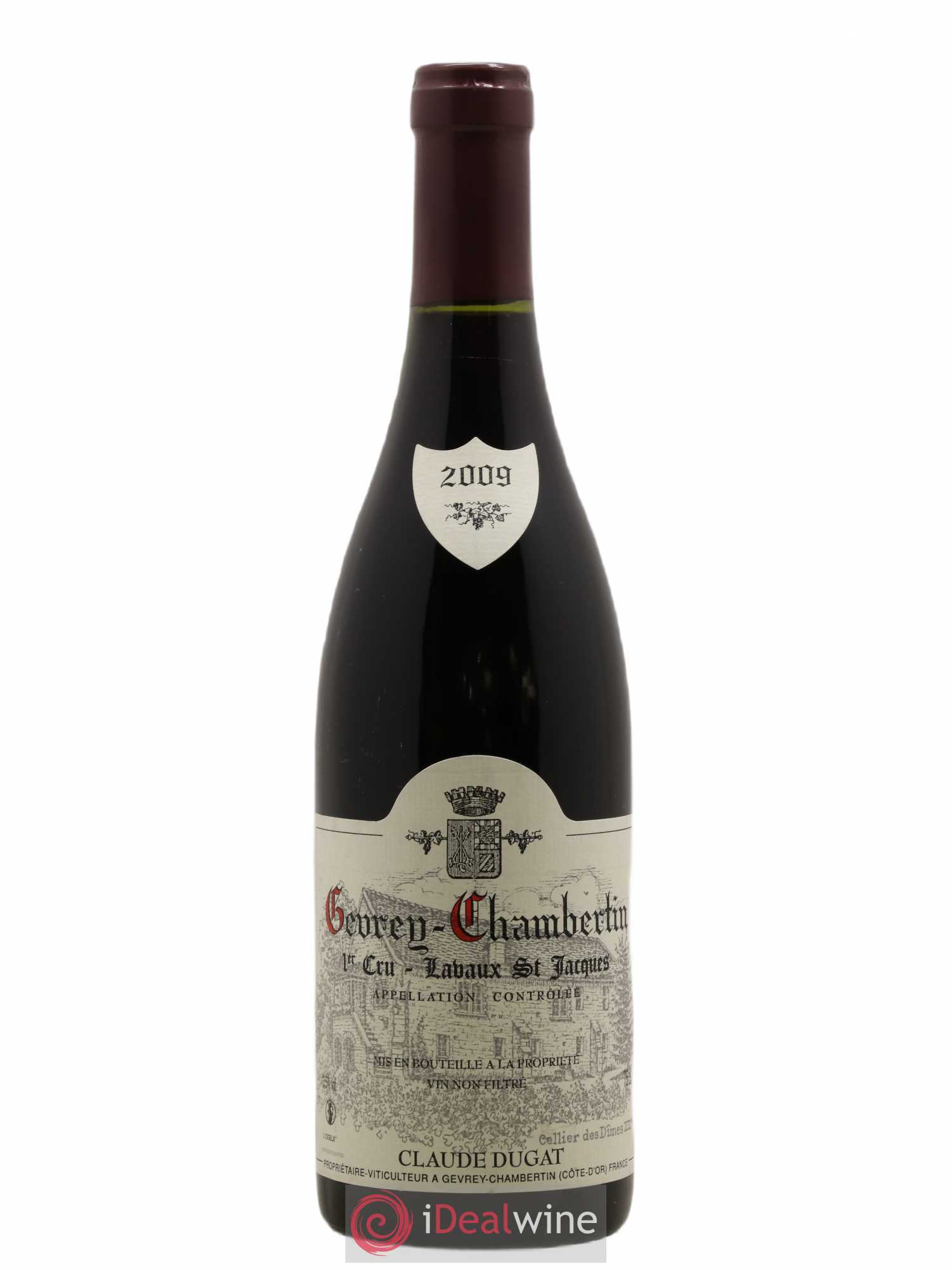 Gevrey-Chambertin 1er Cru Lavaux Saint-Jacques Claude Dugat 2009 - Lot de 1 bouteille - 0