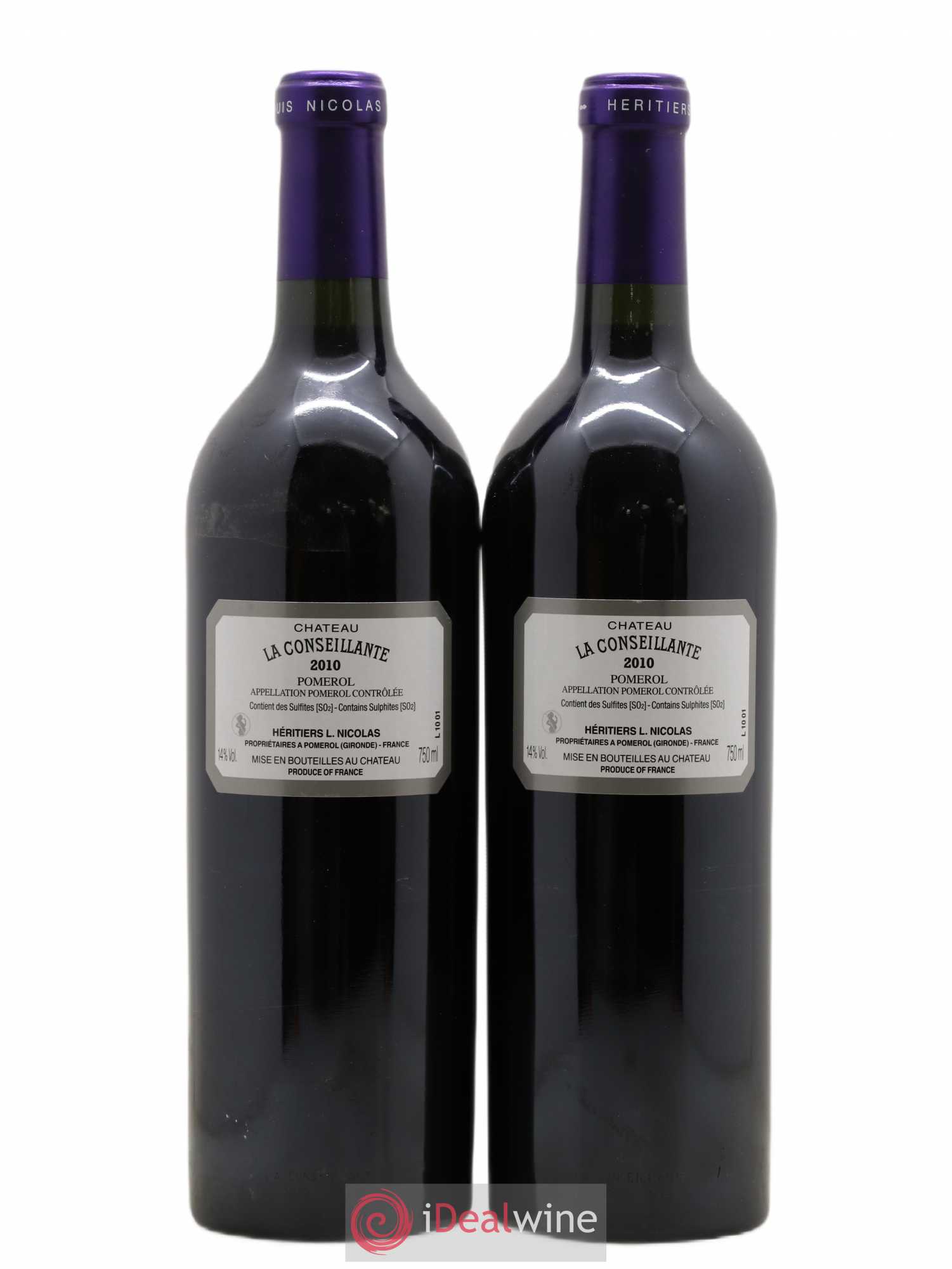 Château la Conseillante 2010 - Lot de 2 bouteilles - 1