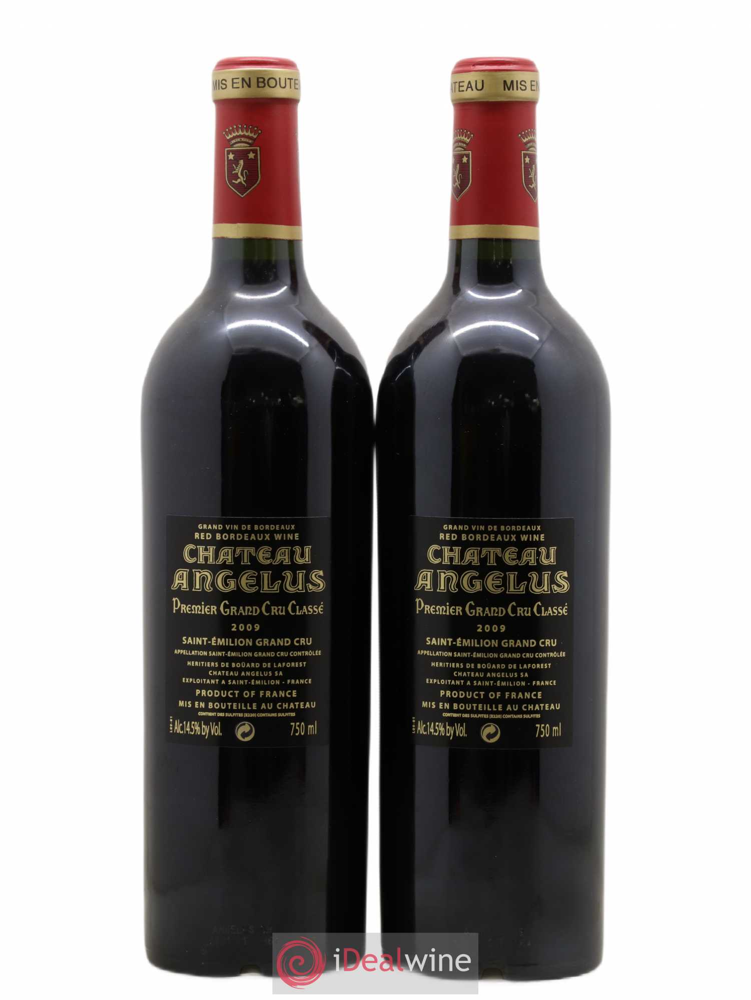 Château Angélus 1er Grand Cru Classé A 2009 - Lot de 2 bouteilles - 1