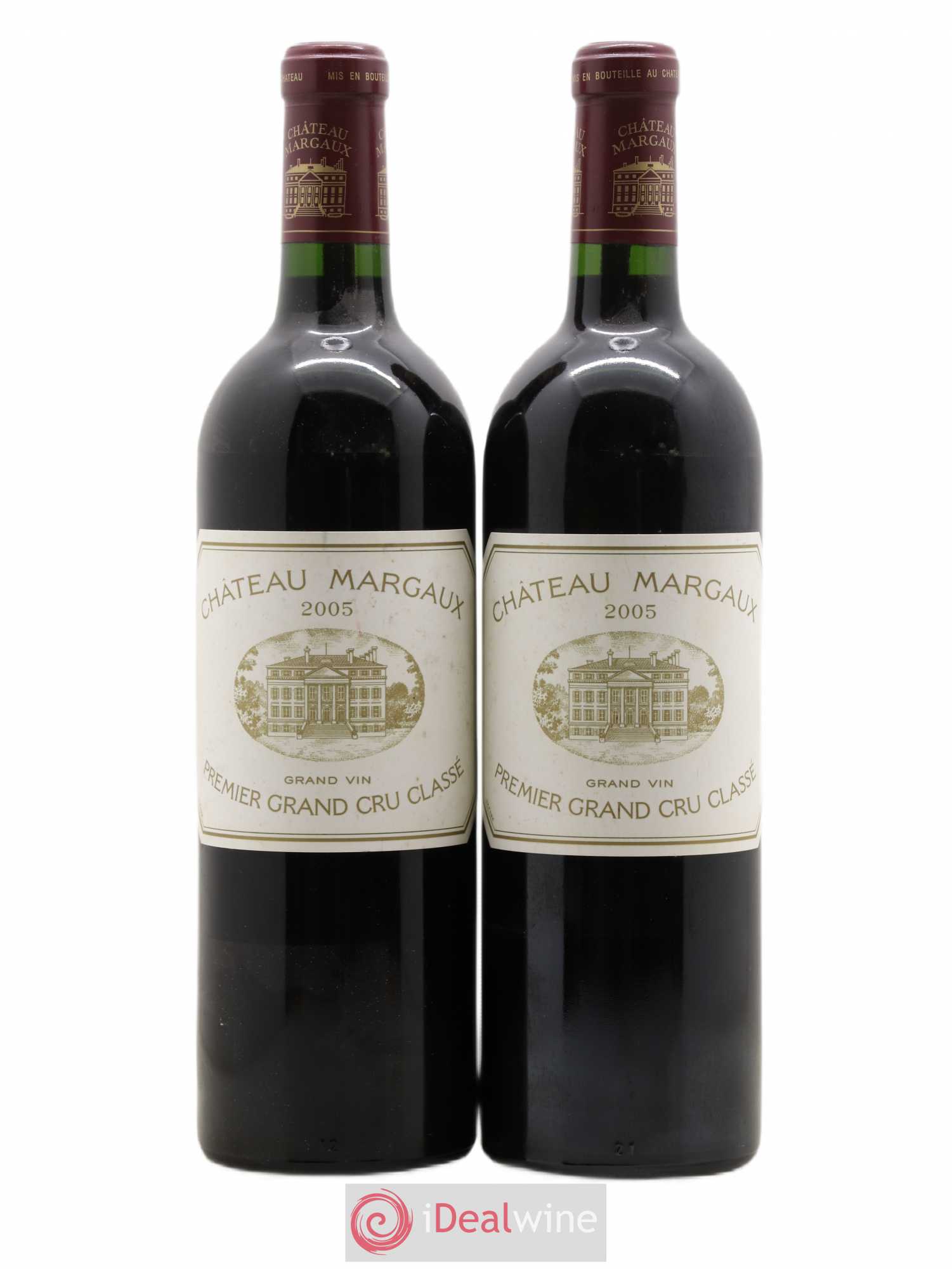 Château Margaux 1er Grand Cru Classé 2005 - Lot de 2 bouteilles - 0