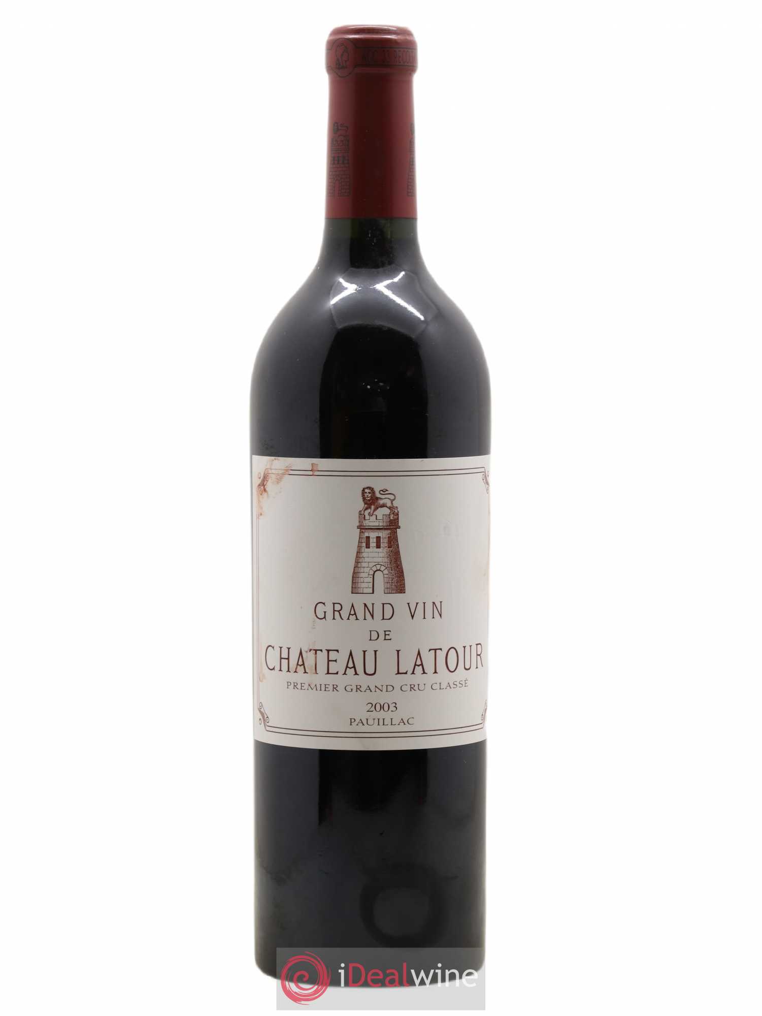 Château Latour 1er Grand Cru Classé 2003 - Lot de 1 bouteille - 0