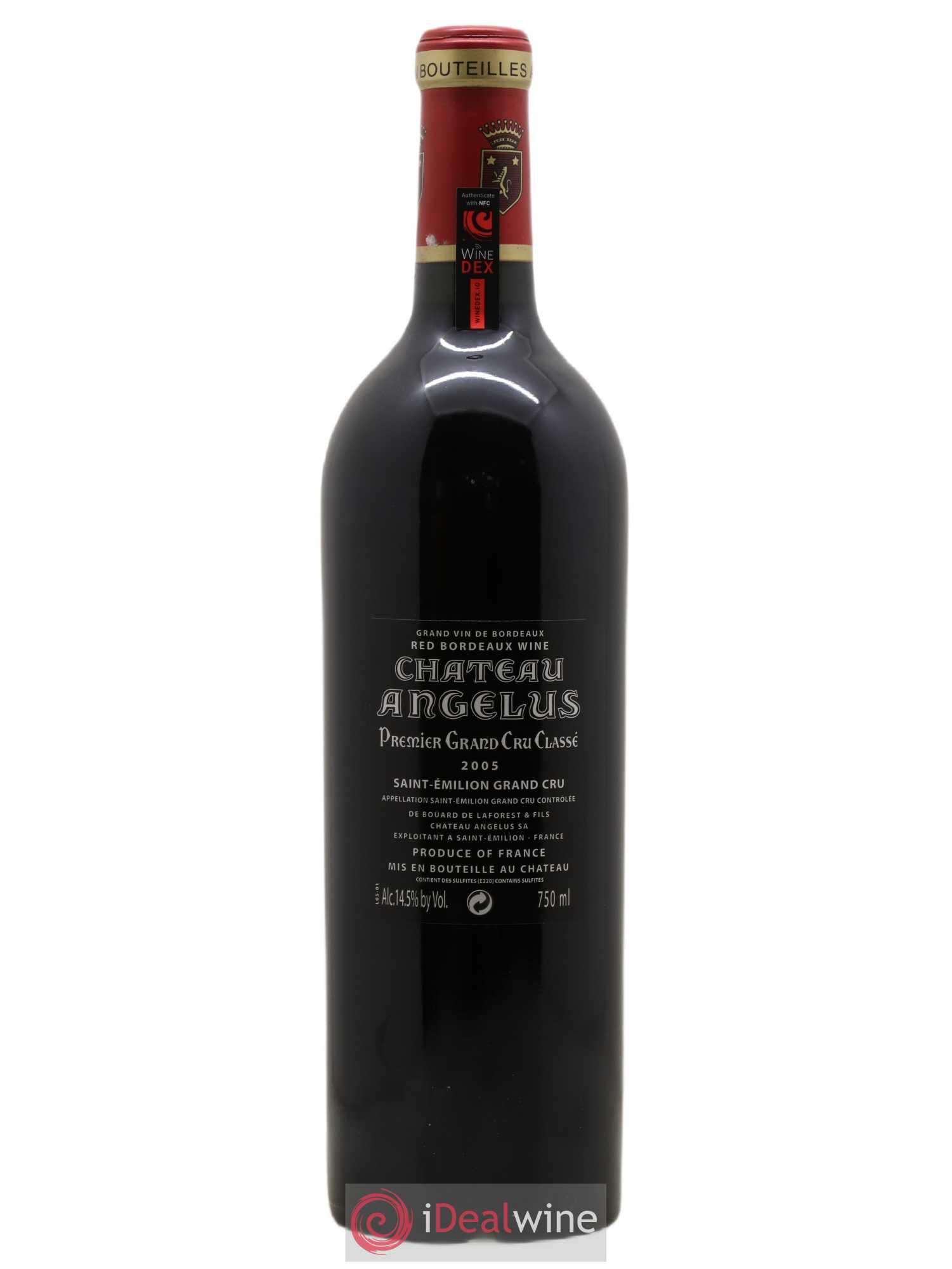 Château Angélus 1er Grand Cru Classé A 2005 - Lot de 1 bouteille - 1