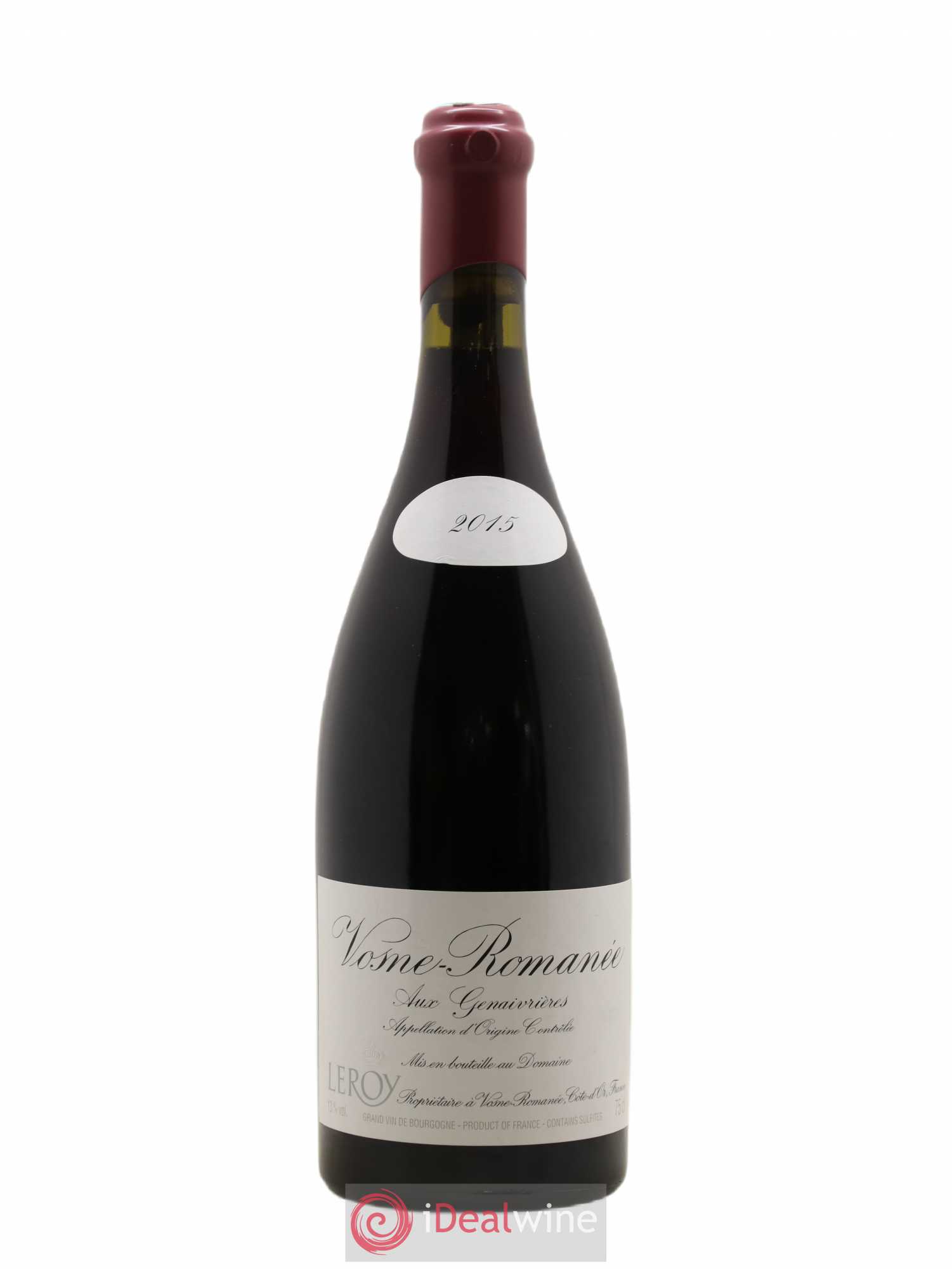 Vosne-Romanée Les Genaivrières Leroy (Domaine) 2015 - Lot de 1 bouteille - 0
