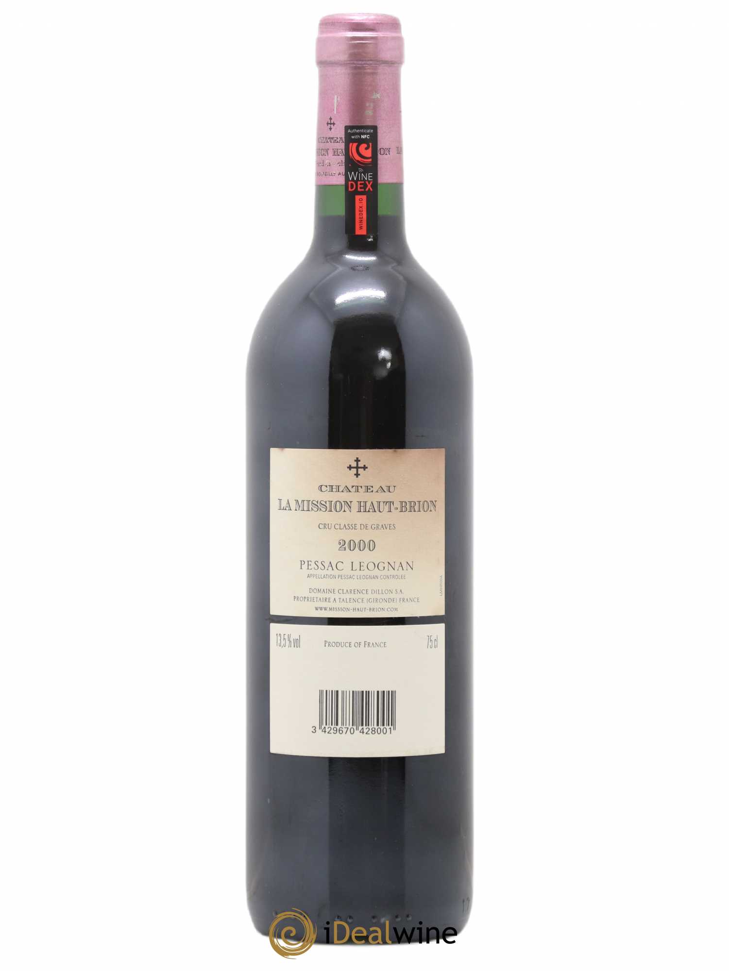 Château la Mission Haut-Brion Cru Classé de Graves 2000 - Lot de 1 bouteille - 1