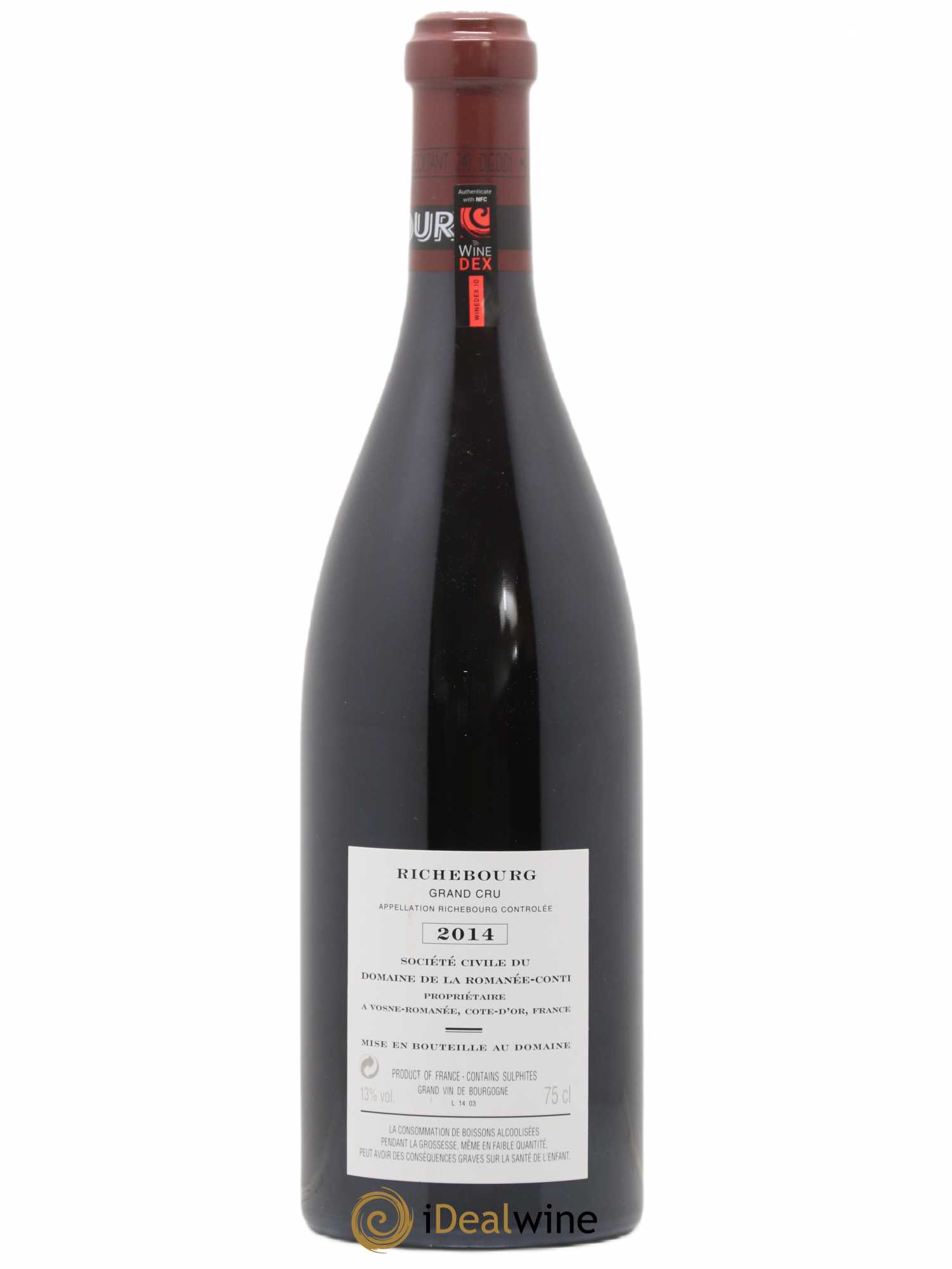 Richebourg Grand Cru Domaine de la Romanée-Conti 2014 - Posten von 1 Flasche - 1