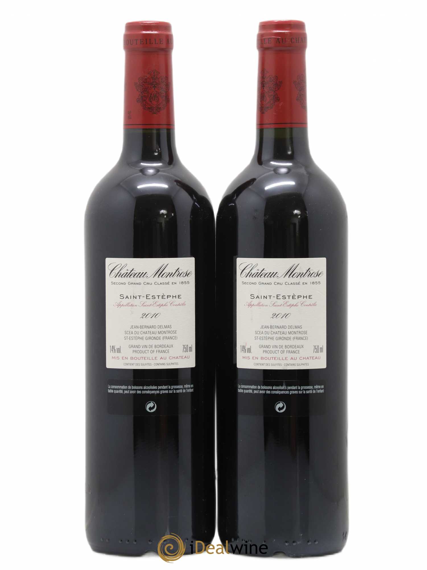 Château Montrose 2ème Grand Cru Classé 2010 - Lot de 2 bouteilles - 1