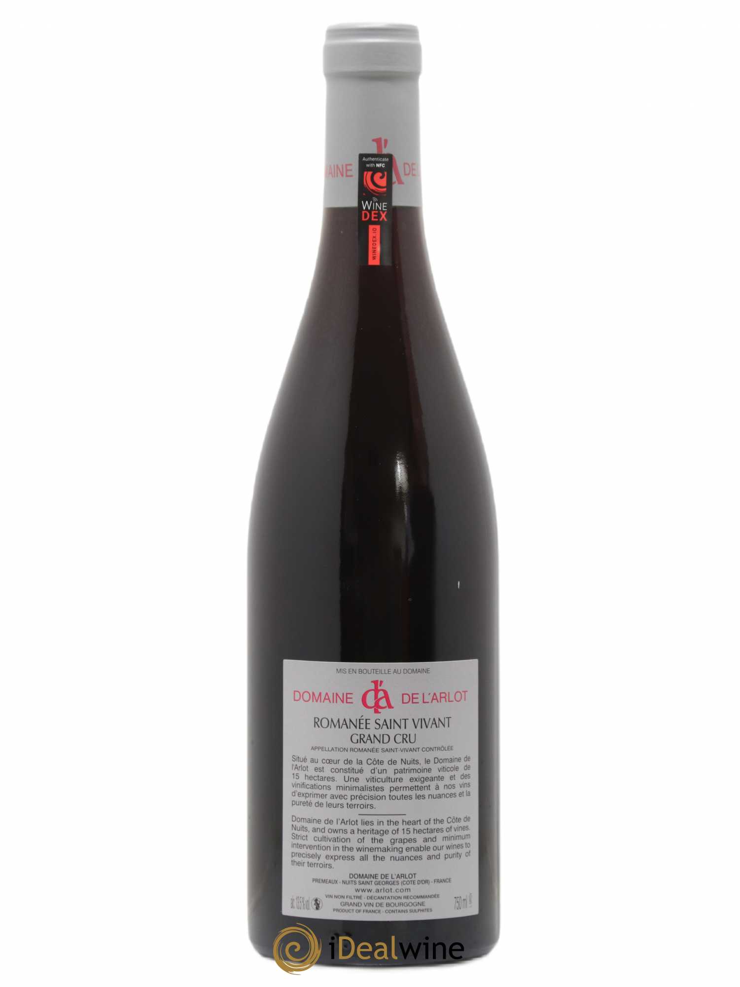 Romanée-Saint-Vivant Grand Cru Domaine de l'Arlot 2009 - Lot de 1 bouteille - 1