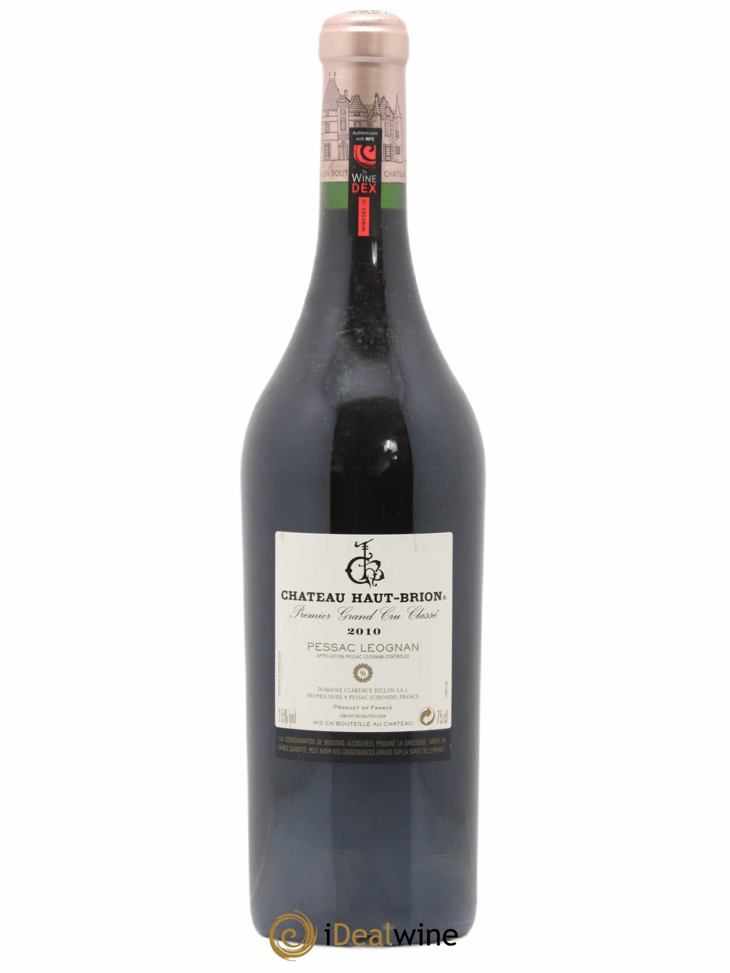 Château Haut Brion 1er Grand Cru Classé 2010 - Lot de 1 bouteille - 1