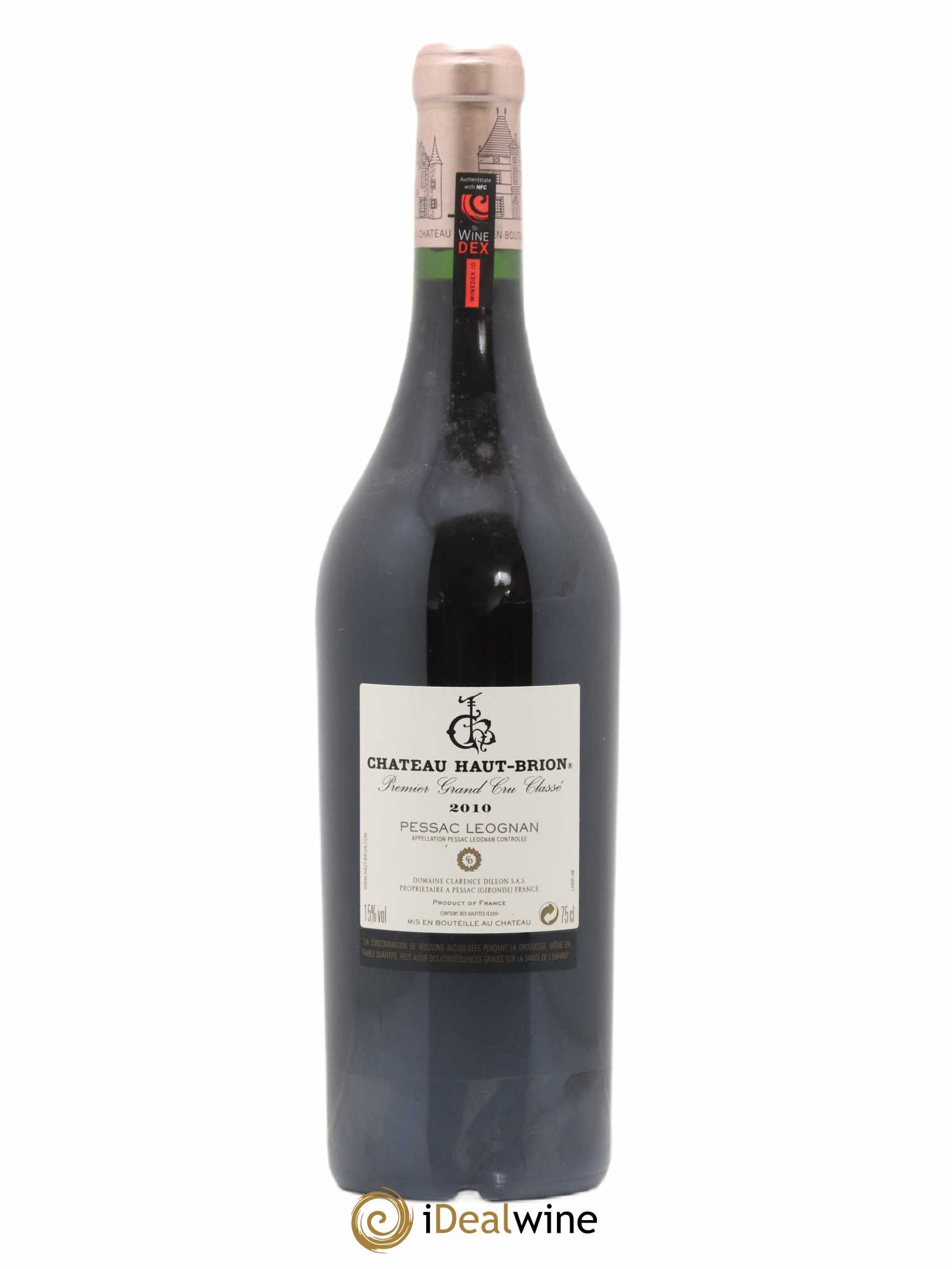 Château Haut Brion 1er Grand Cru Classé 2010 - Lot de 1 bouteille - 1