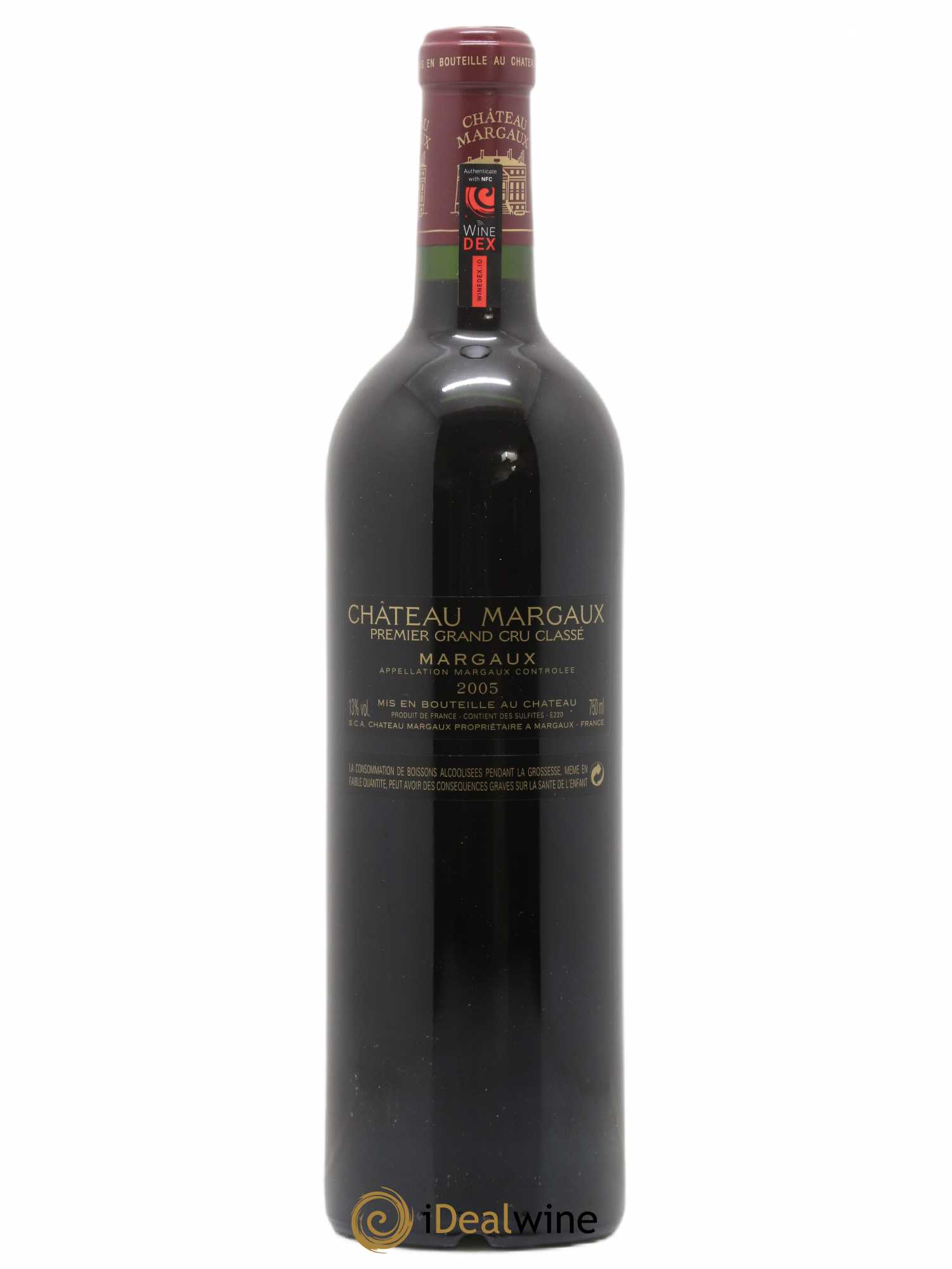 Château Margaux 1er Grand Cru Classé 2005 - Lot de 1 bouteille - 1