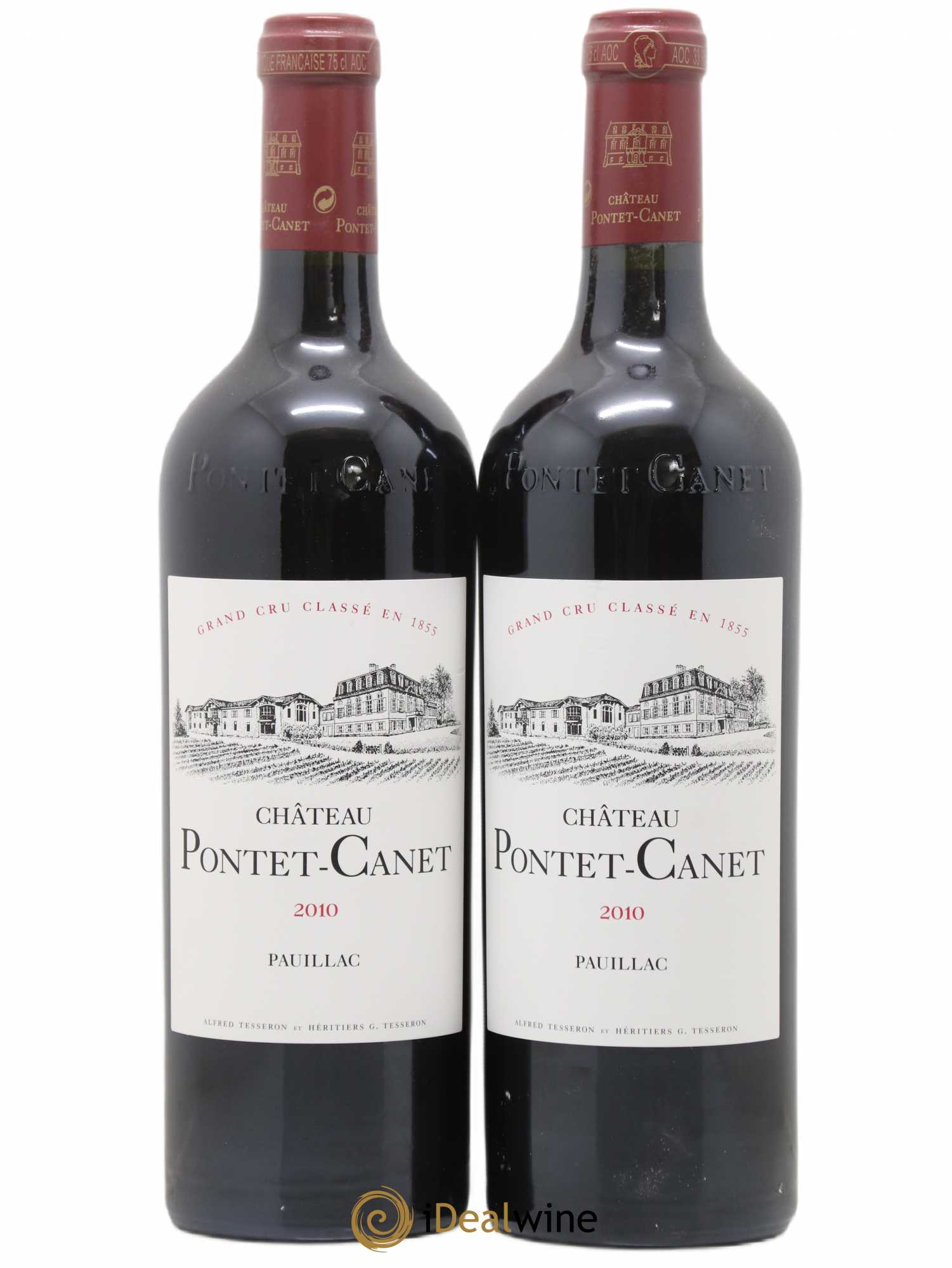 Château Pontet Canet 5ème Grand Cru Classé 2010 - Lot de 2 bouteilles - 0