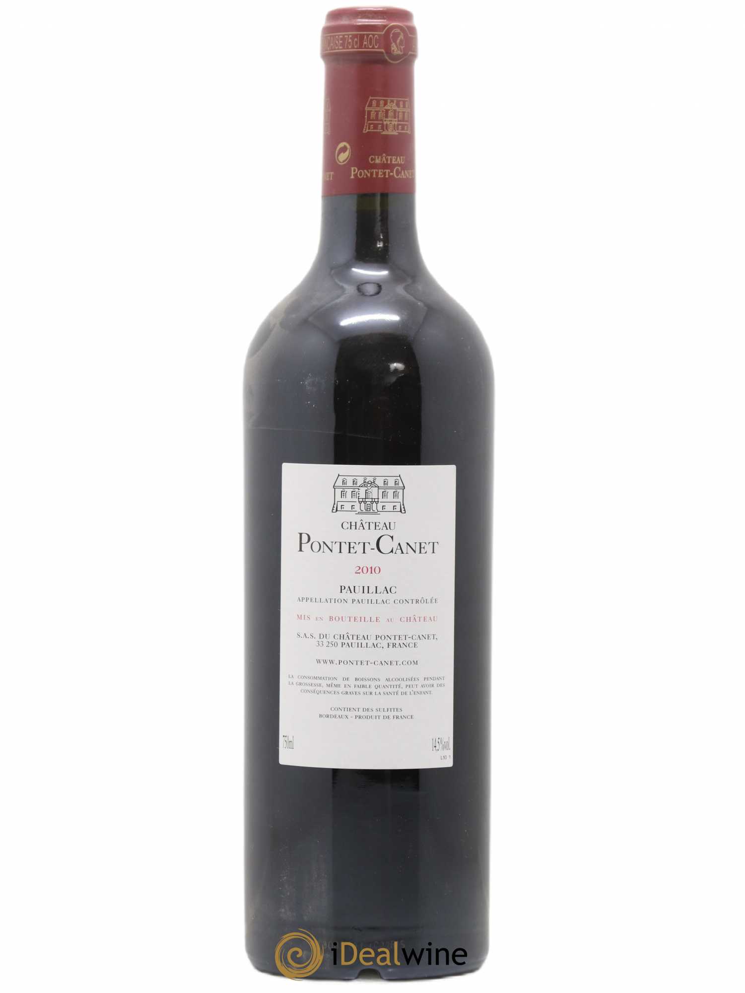 Château Pontet Canet 5ème Grand Cru Classé 2010 - Lot de 1 bouteille - 1